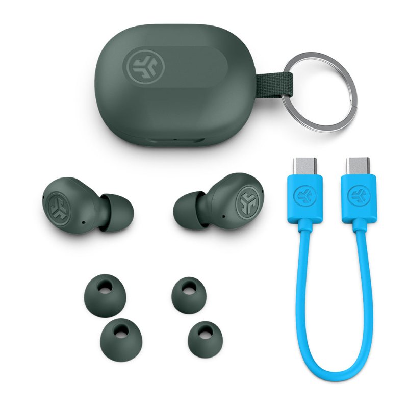 Detalle de JLab JBuds Mini Auriculares inalámbricos grises