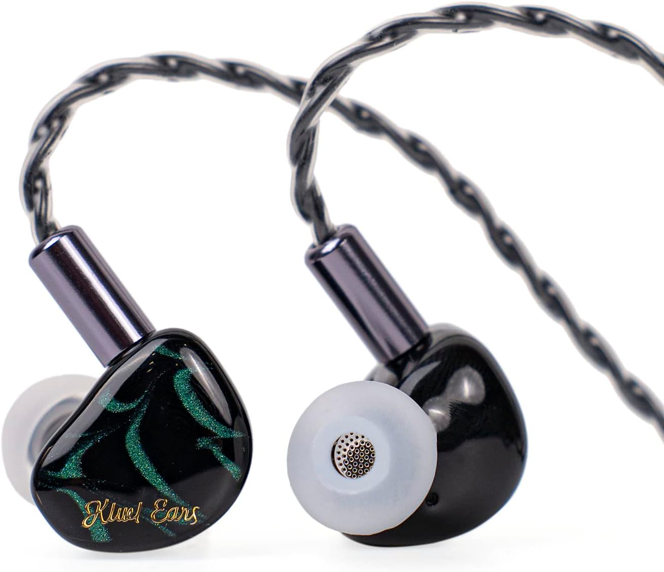 Detalle de Linsoul Kiwi Ears Cadenza IEMs, 10mm Beryllium Driver, Green
