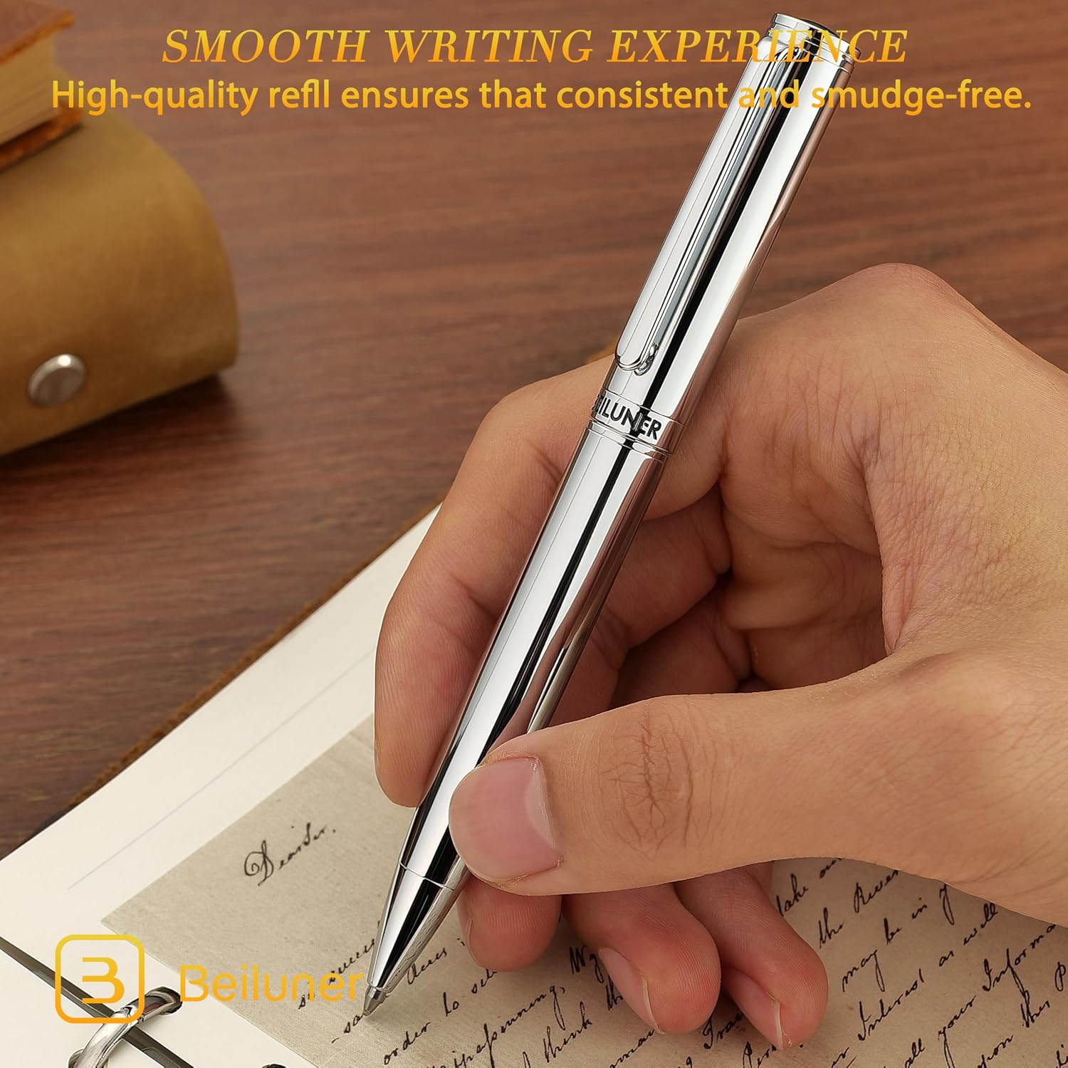 Detalle de BEILUNER Gel Pen with Brass Body