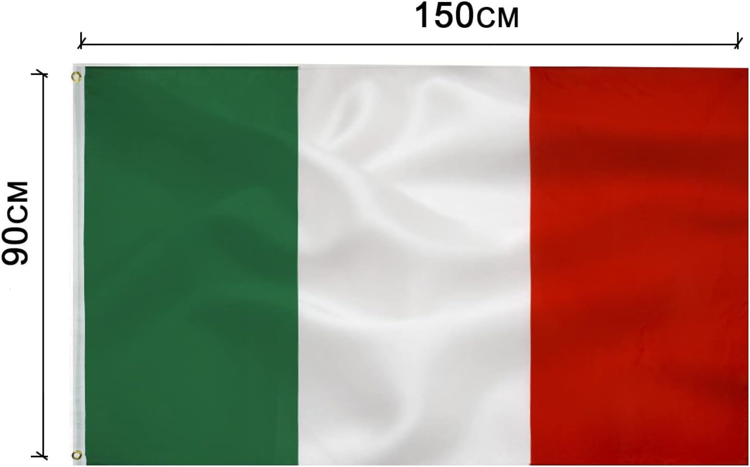 Detalle 2 de Bandiera Italiana 90 x 150 cm 🏁