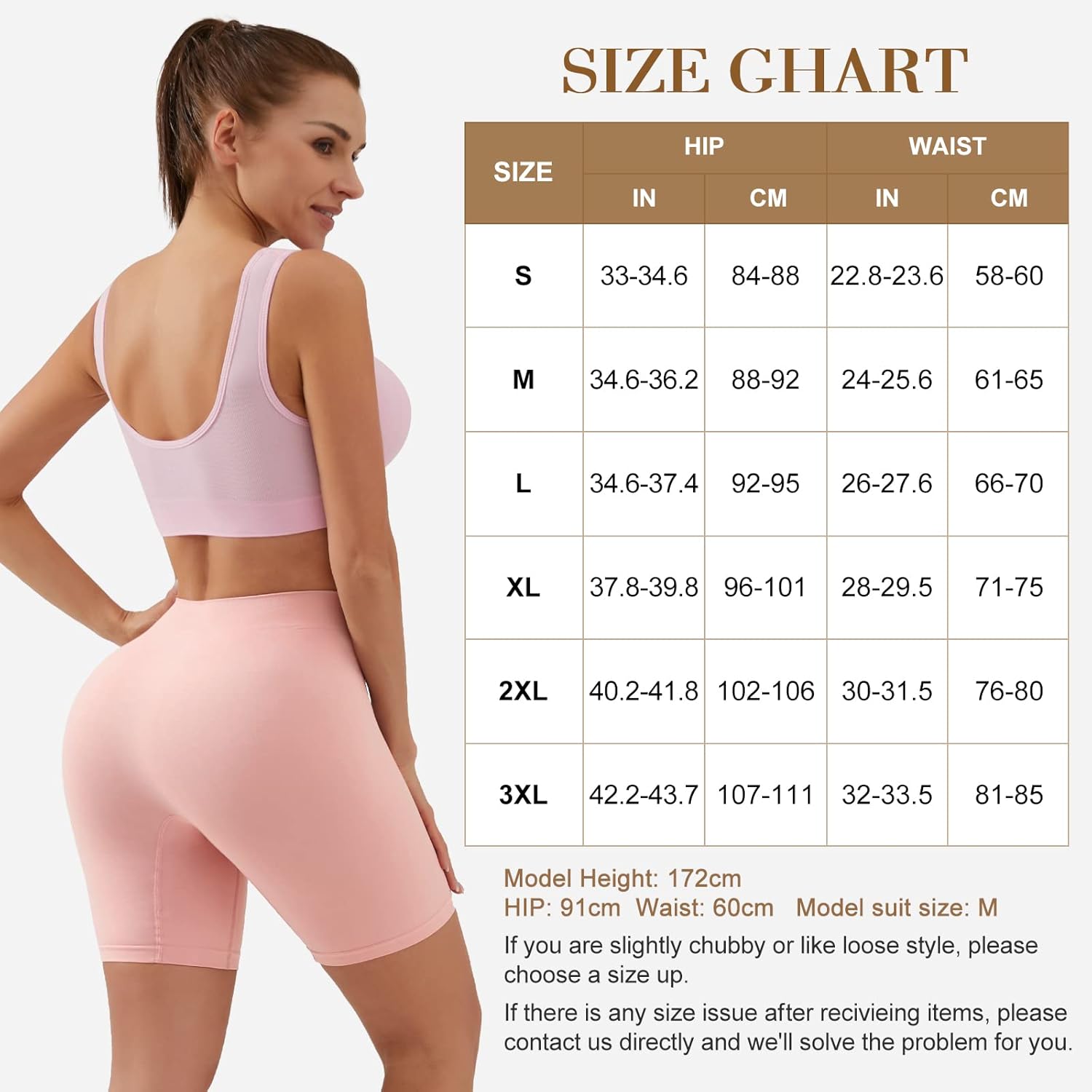 Detalle de YADIFEN Anti-Chafing Seamless Shorts for Women – 4-way stretch slip shorts for under dresses