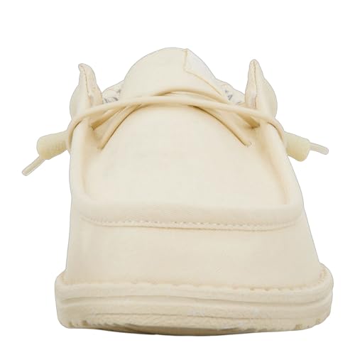 Thumbnail 6 de HEYDUDE Wally Canvas - Mocasines Hombre Stone White
