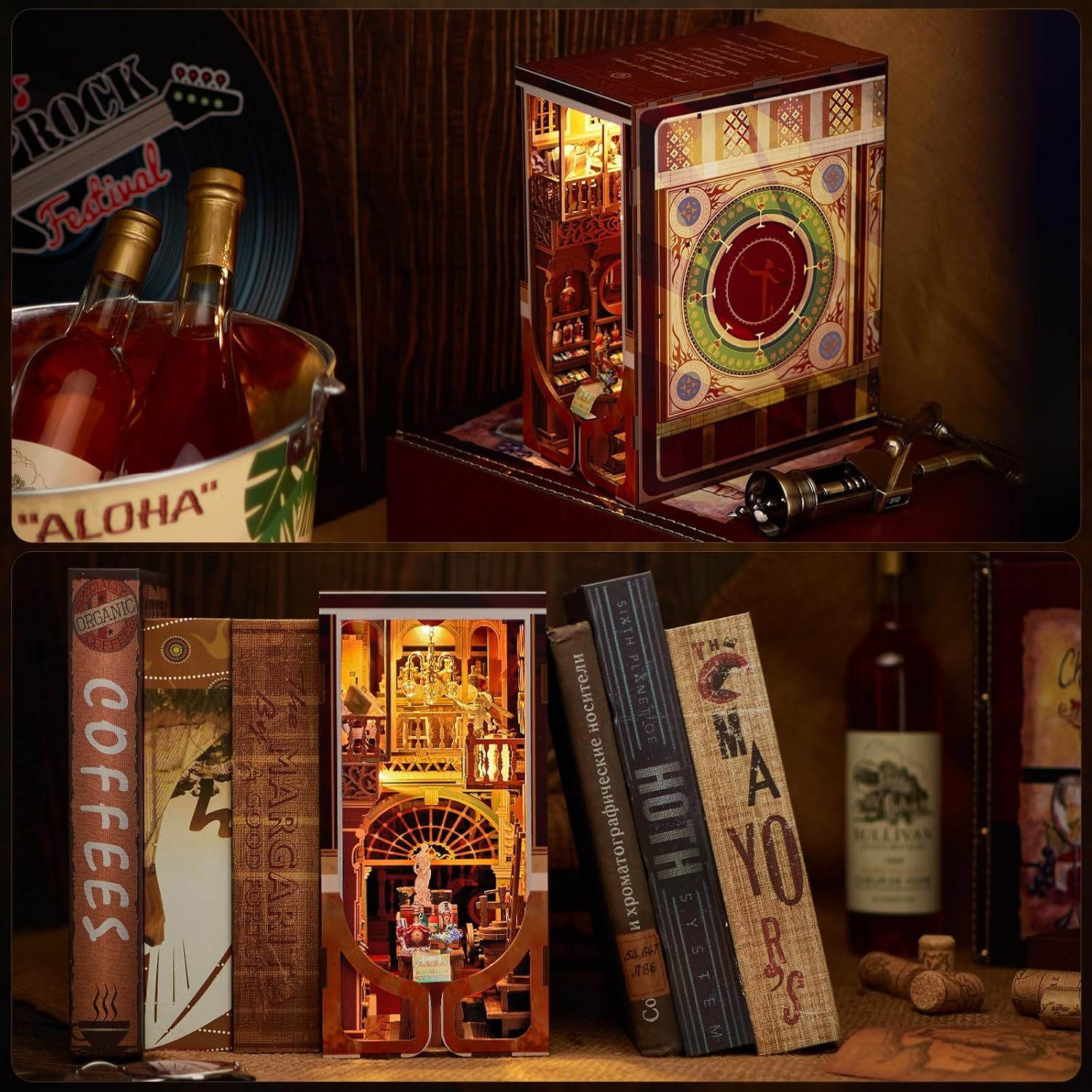 Thumbnail 6 de MiniCity Book Nook Kit 3D Holzpuzzle für Buchstütze