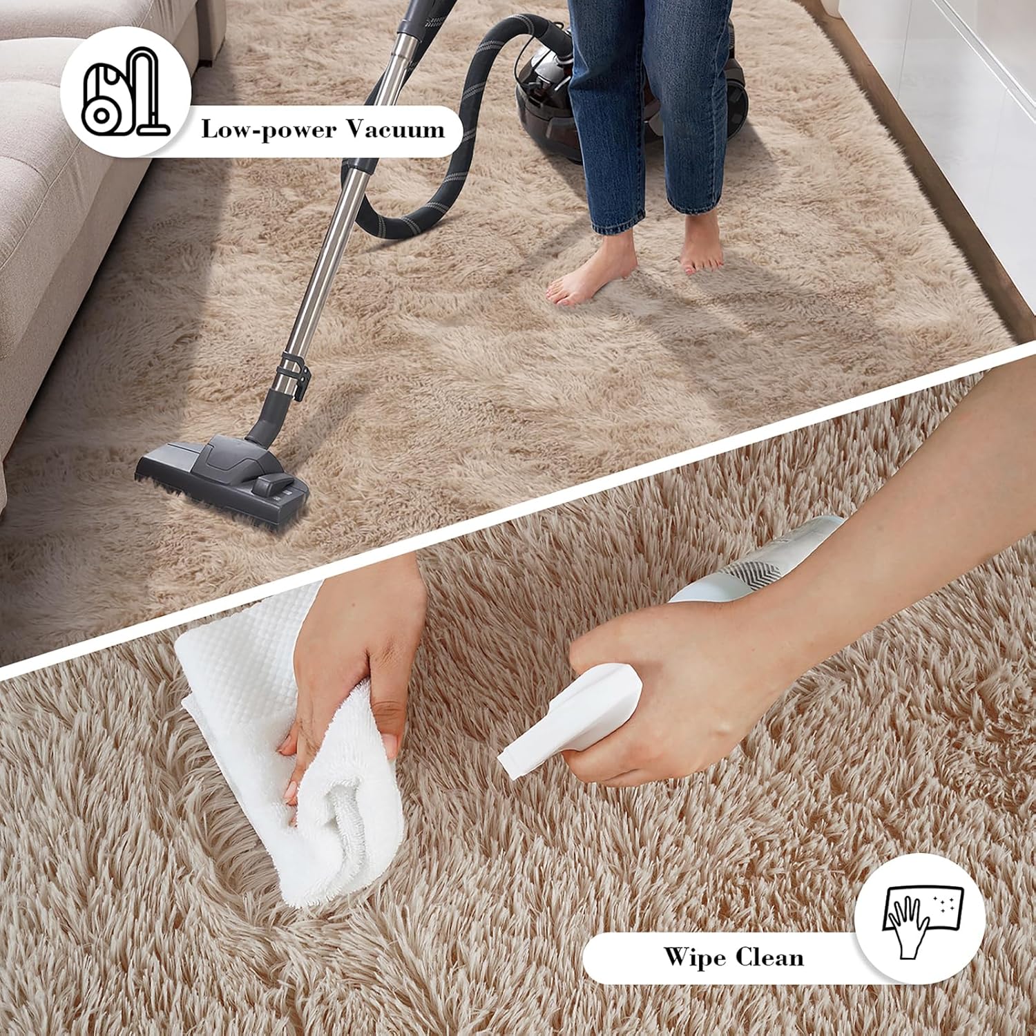 Thumbnail 6 de yongyangjuxin Fluffy Rug Shaggy Area Rug 8x10