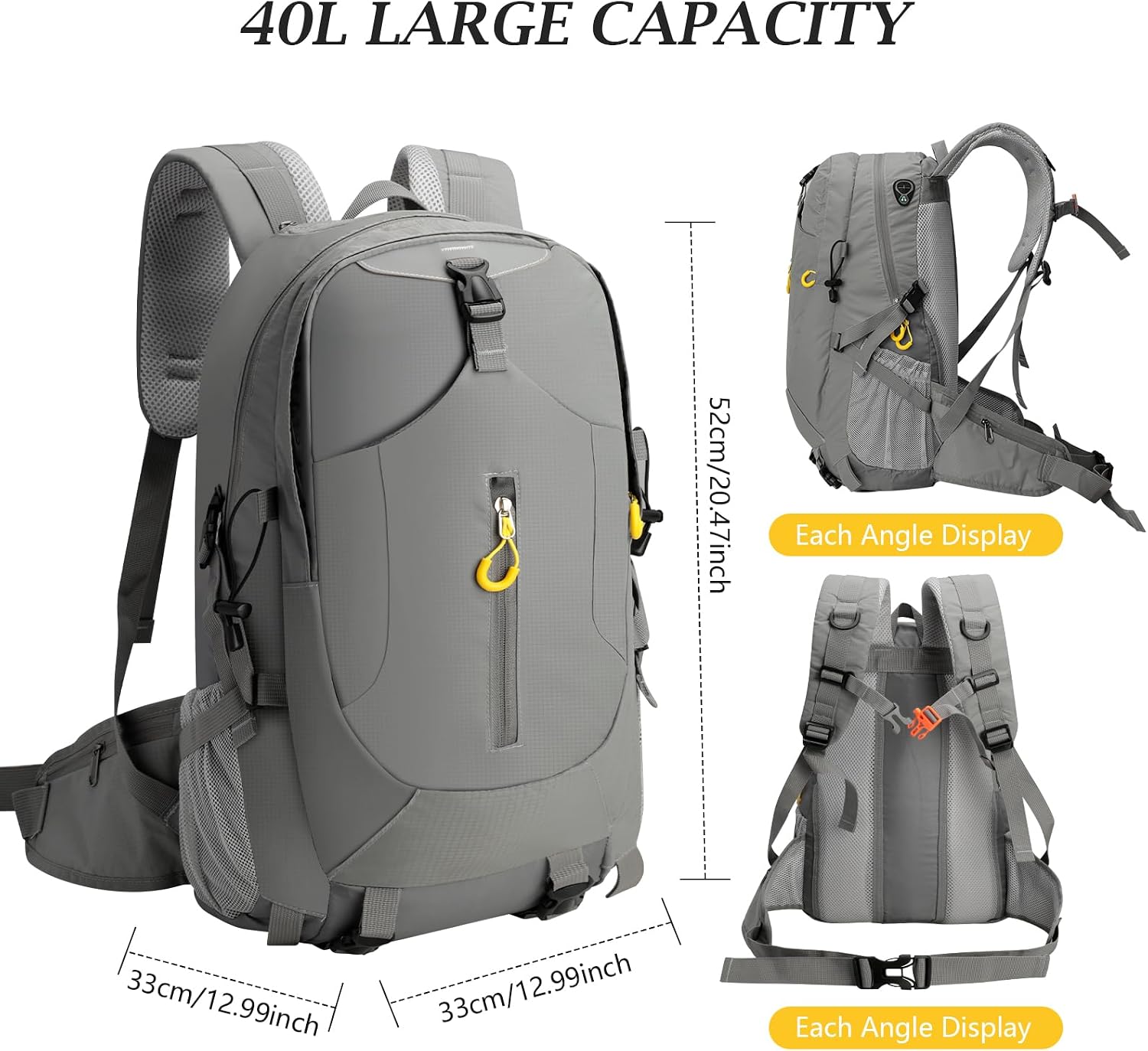 Detalle 2 de Cozary Mochila de Senderismo 40L Unisex