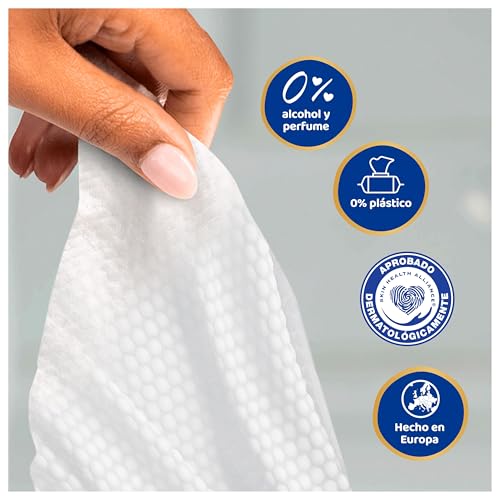 Detalle de Dodot Pure Aqua: Toallitas para bebé con textura suave y loción al 99% de agua (1200 unidades en 20 paquetes)