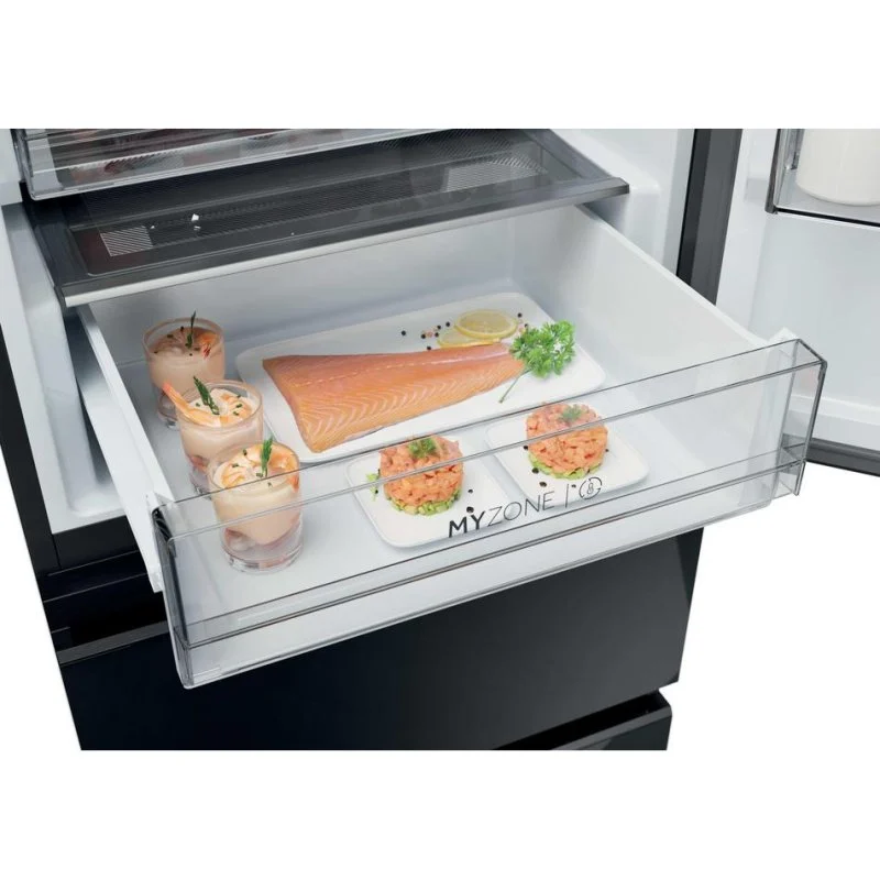 Detalle de Haier HTW7620DNGB combi 414 L No Frost