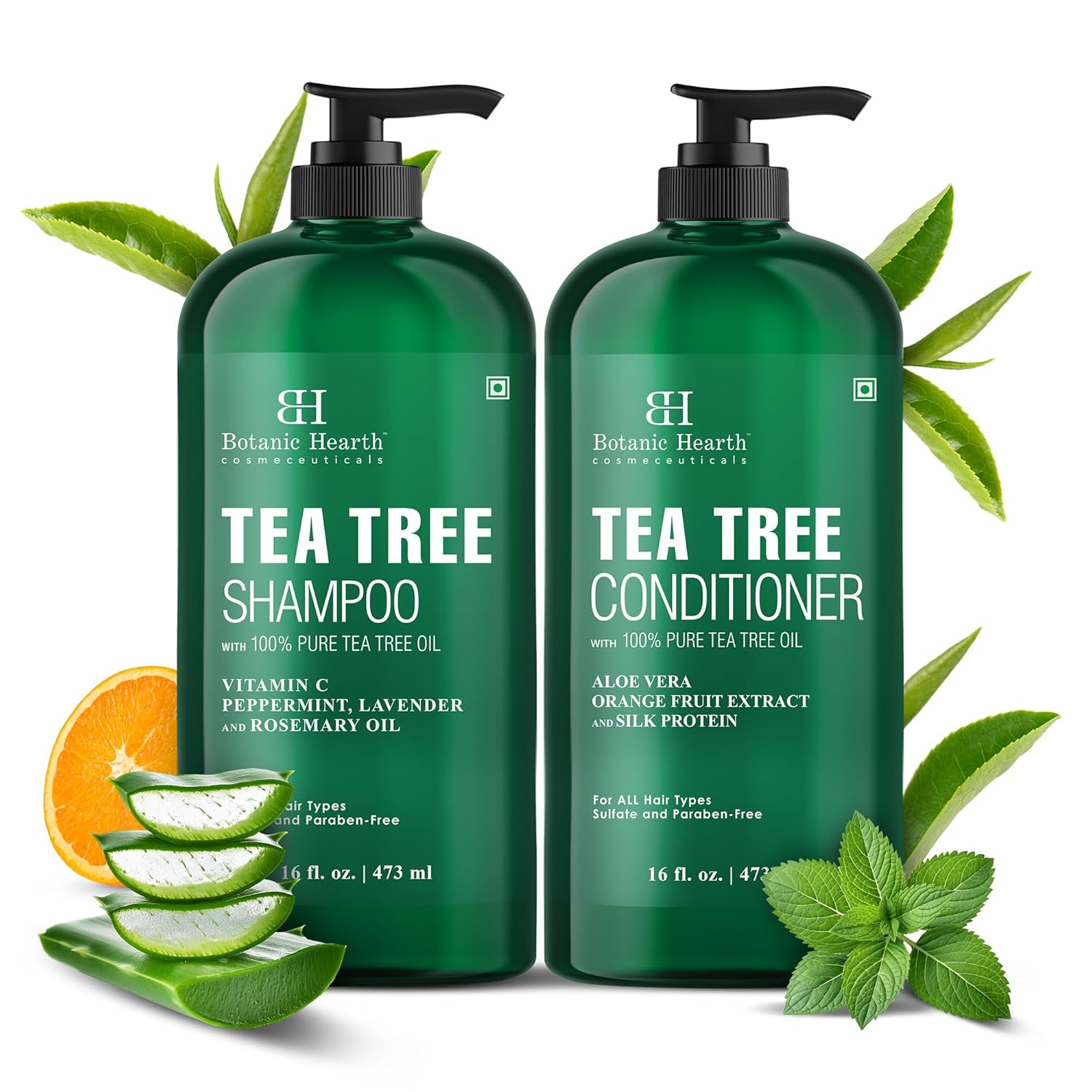 Thumbnail 1 de Botanic Hearth Tea Tree Shampoo and Conditioner Set 16 fl oz