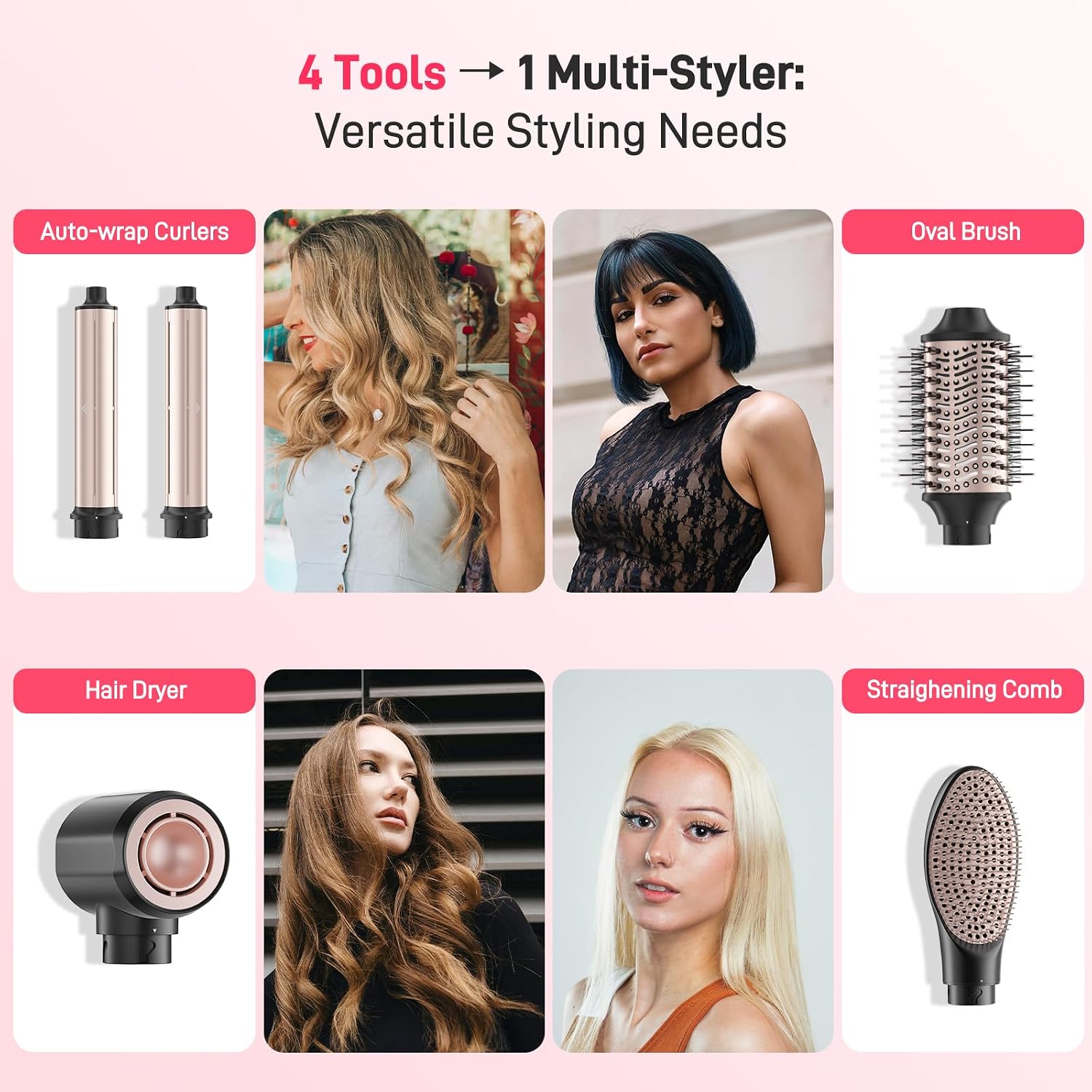 Detalle 2 de MESCOMB 5‑in‑1 Hot Air Styler 1400W