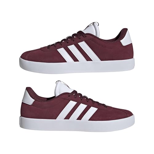 Detalle 2 de adidas Homme VL Court 3.0 Chaussures Shadow Red/Cloud White – Un choix fiable pour un style court et polyvalent
