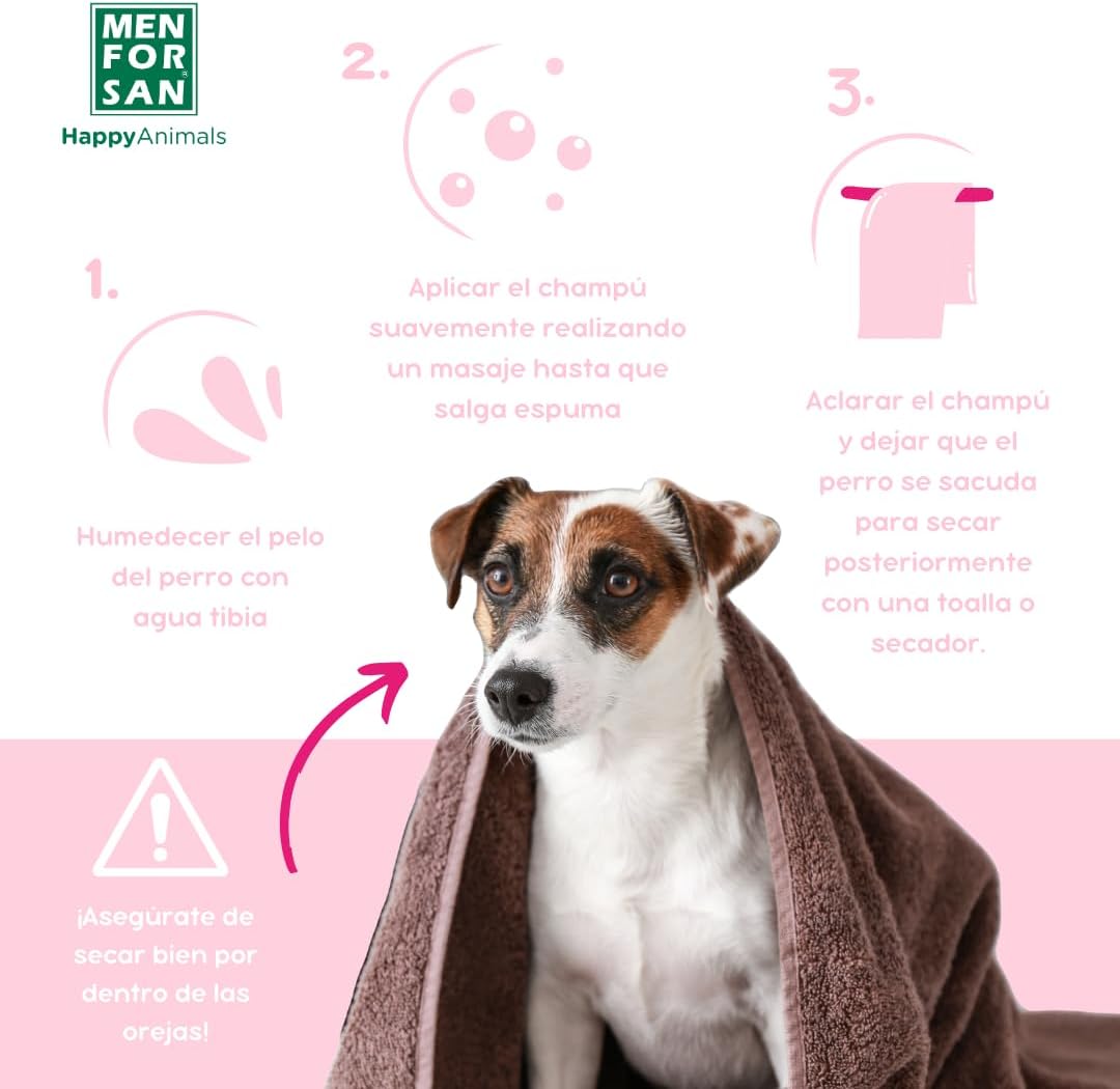 Detalle 2 de Shampooing et après-shampooing Men for San Chien (5 L) – Cura per pelo lungo e riccio del cane