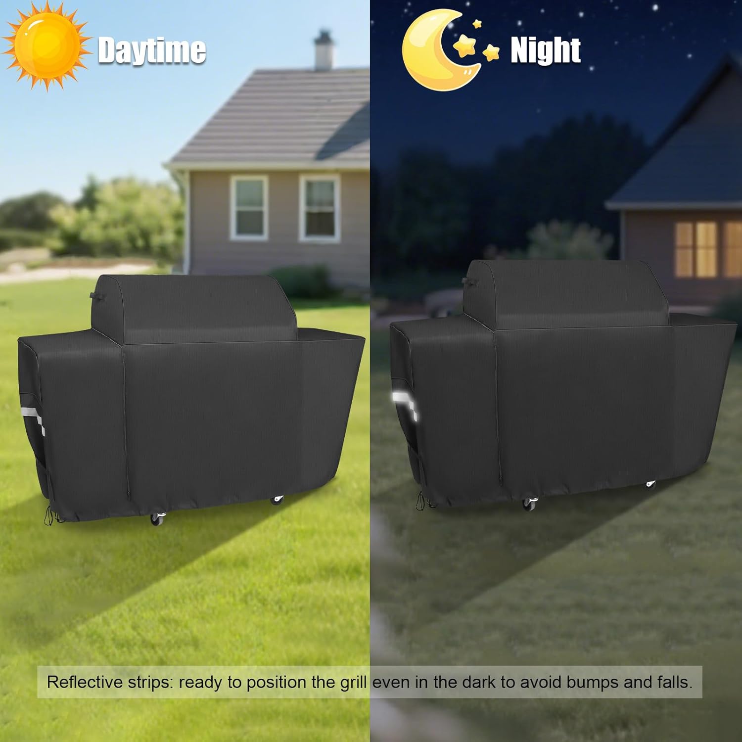 Thumbnail 5 de QuliMetal Grill Cover for Traeger Woodridge Pro & Elite (BAC776) – 600D Heavy Duty All-Weather Protection