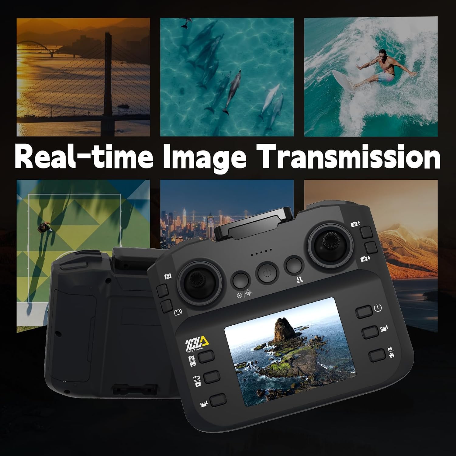 Thumbnail 5 de Toladrone TD12LCD Drohne mit Kamera – faltbarer Quadrocopter mit LCD-Fernbedienung und Echtzeitübertragung