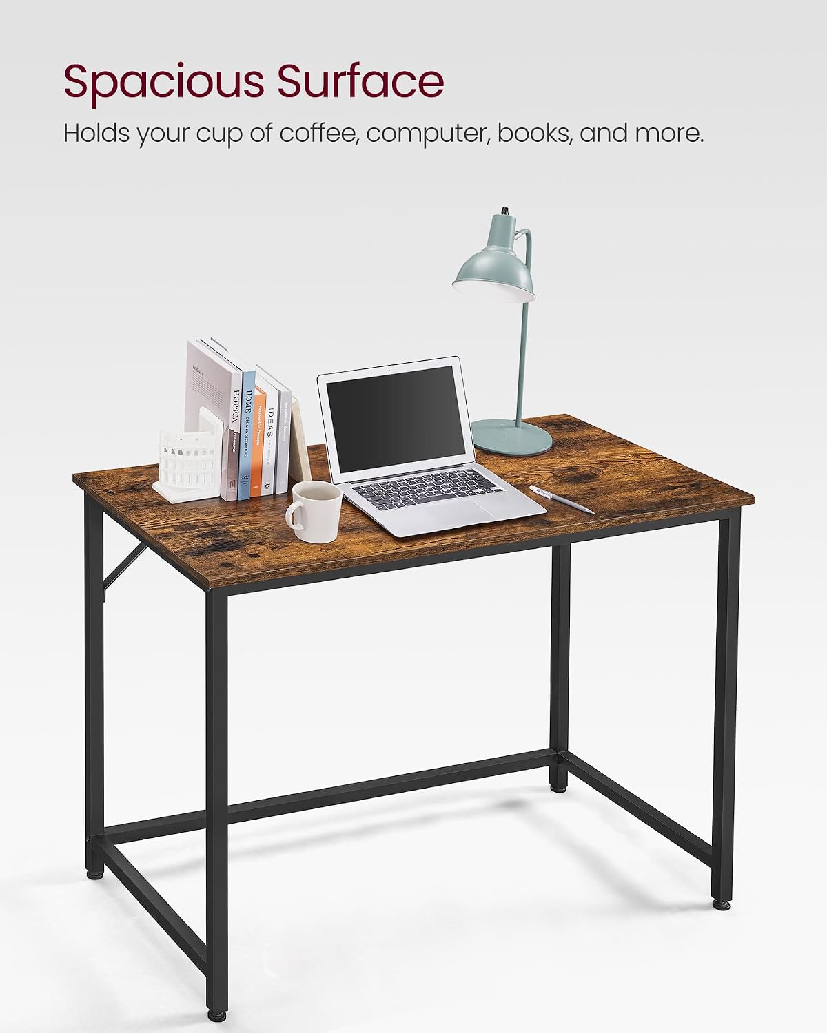Thumbnail 6 de VASAGLE LWD41X: Compact 100 x 50 cm Steel Desk for Home Office