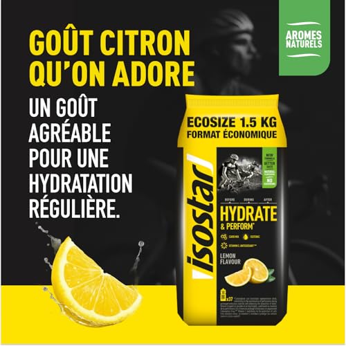 Thumbnail 4 de ISOSTAR Hydrate & Perform Citron – Poudre Boisson Isotonique Sport (1,5 kg)