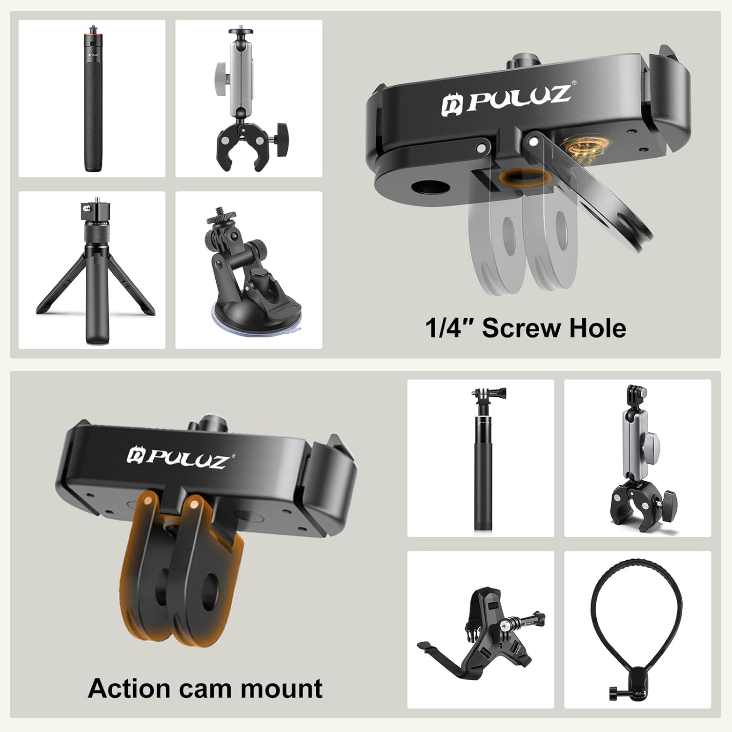 Detalle de PULUZ Quick Release Magnetic Latch Mount for GoPro HERO13 Series