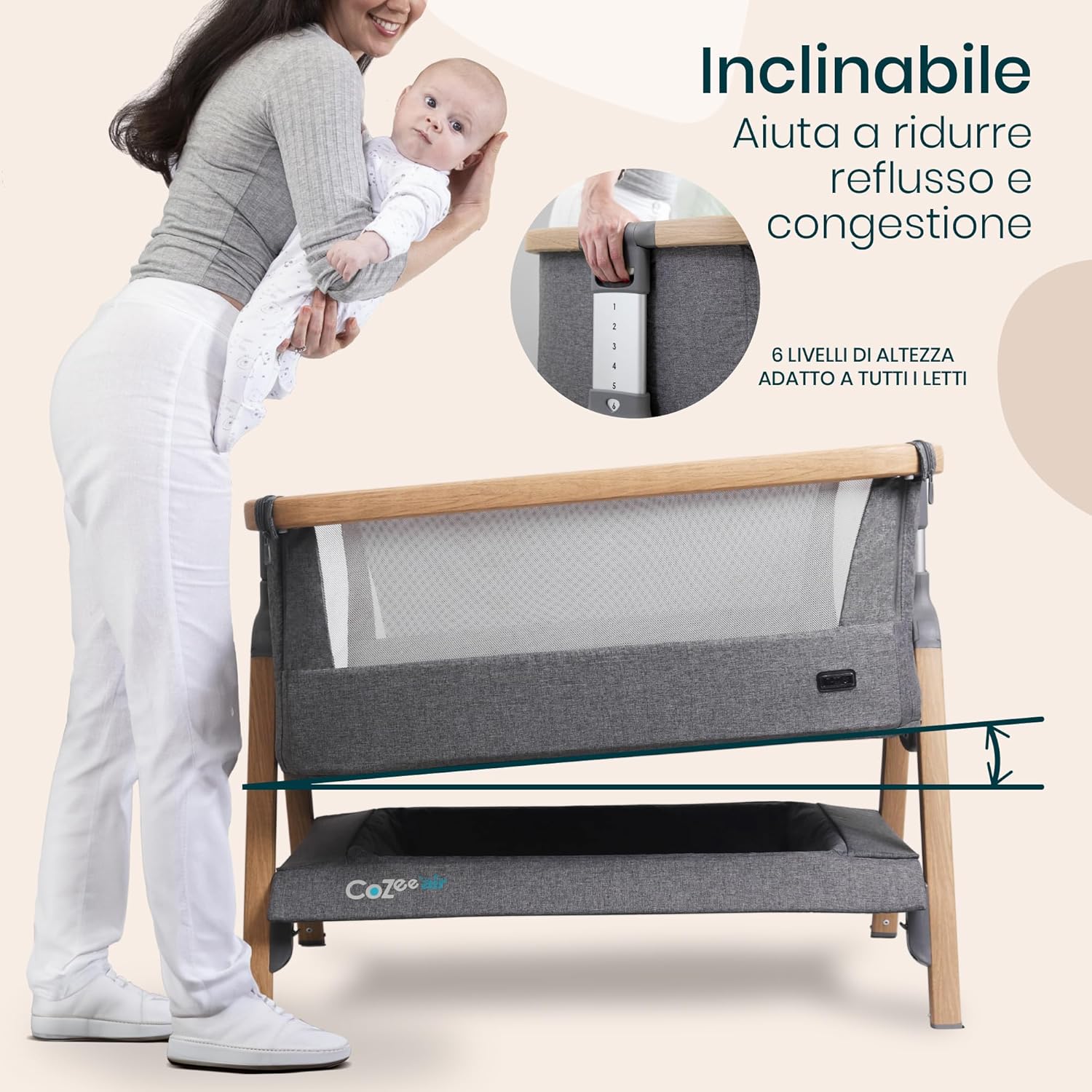 Thumbnail 4 de CoZee Air Culla Neonato 6 altezze