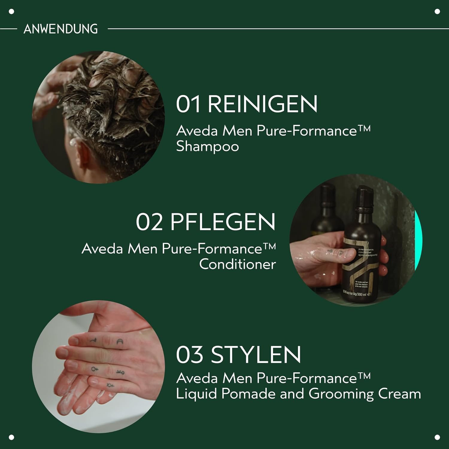 Detalle de Aveda Men Pure-Formance Grooming Clay – Mattes Haarwachs mit starkem Halt, 75 ml