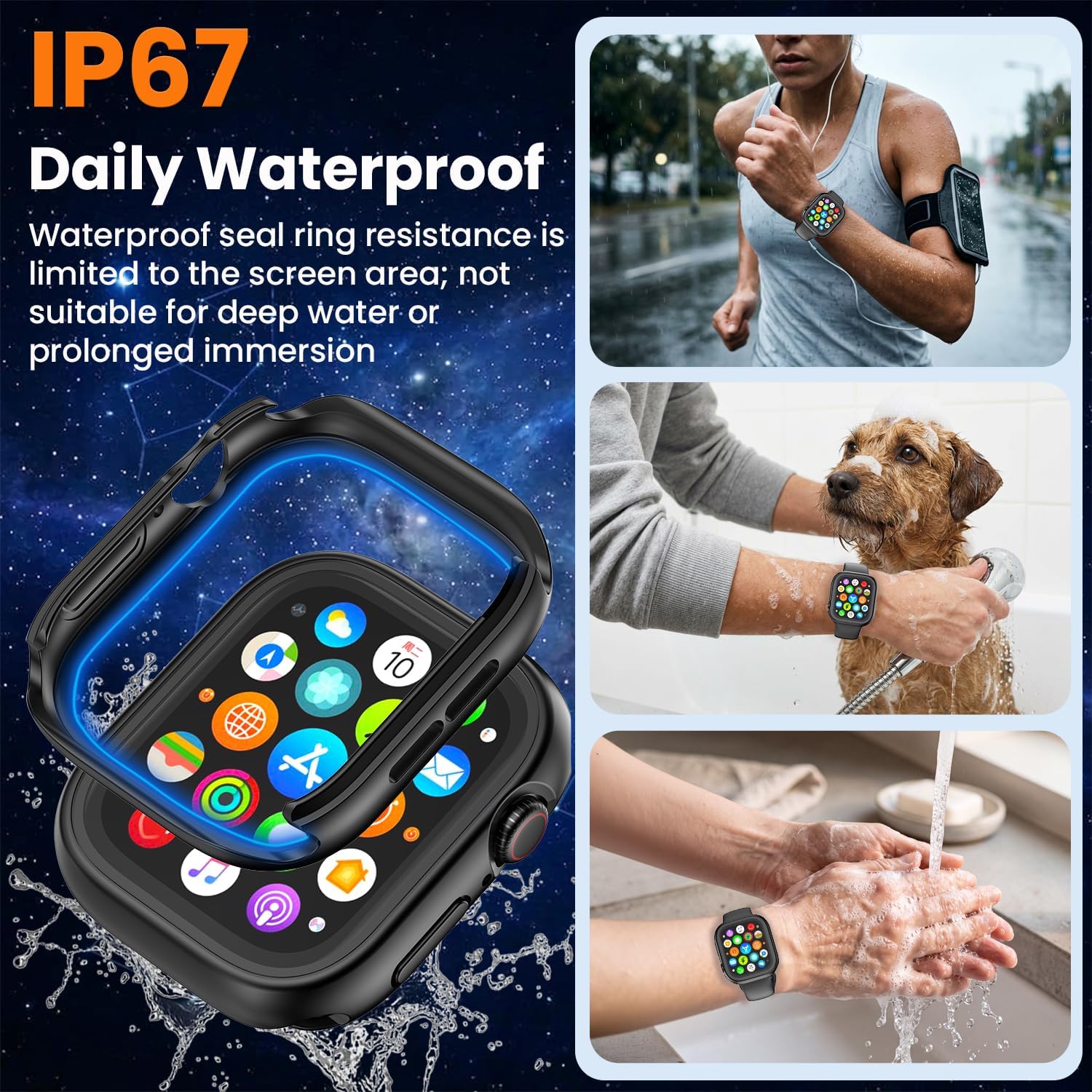 Detalle de YIJDACASE 3-in-1 Waterproof Case 40mm
