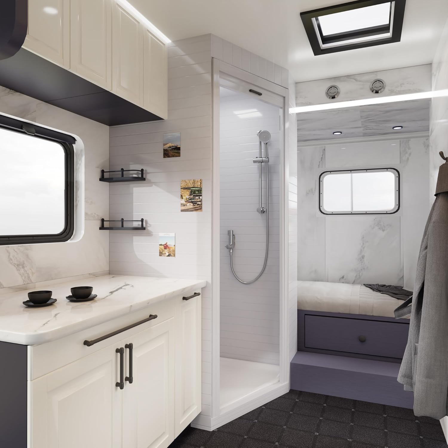 Thumbnail 1 de MORADO Thermostatic Caravan Shower Mixer 38°C