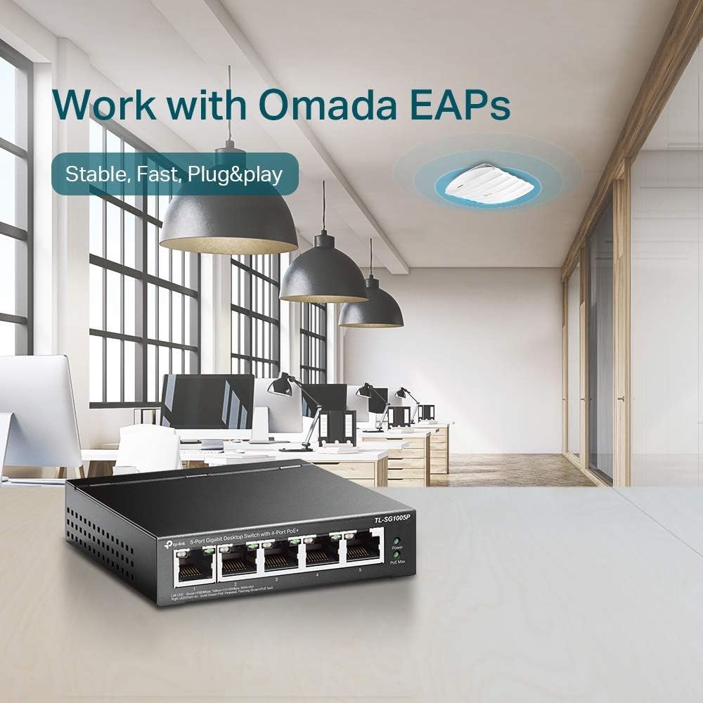 Thumbnail 4 de TP-Link TL-SG1005P 5-Port Gigabit PoE Switch