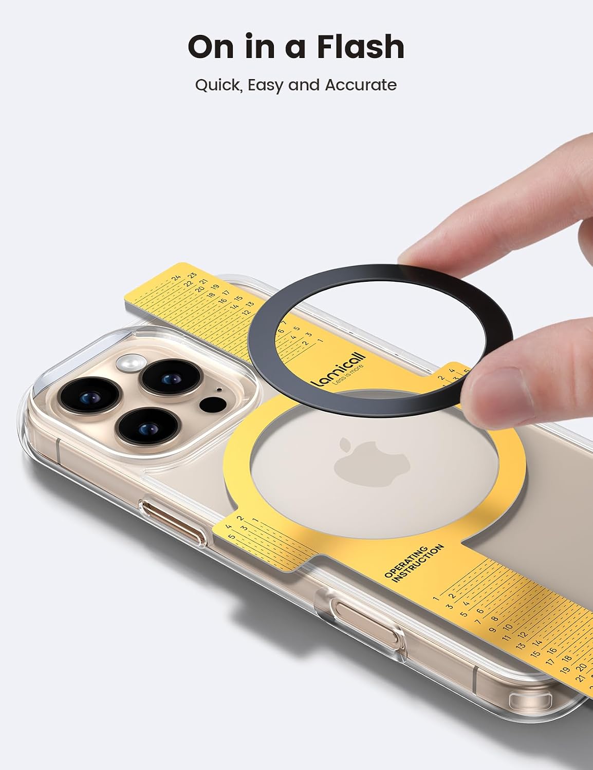Thumbnail 4 de Lamicall MagSafe Ring Sticker 4-pack for iPhone/Android