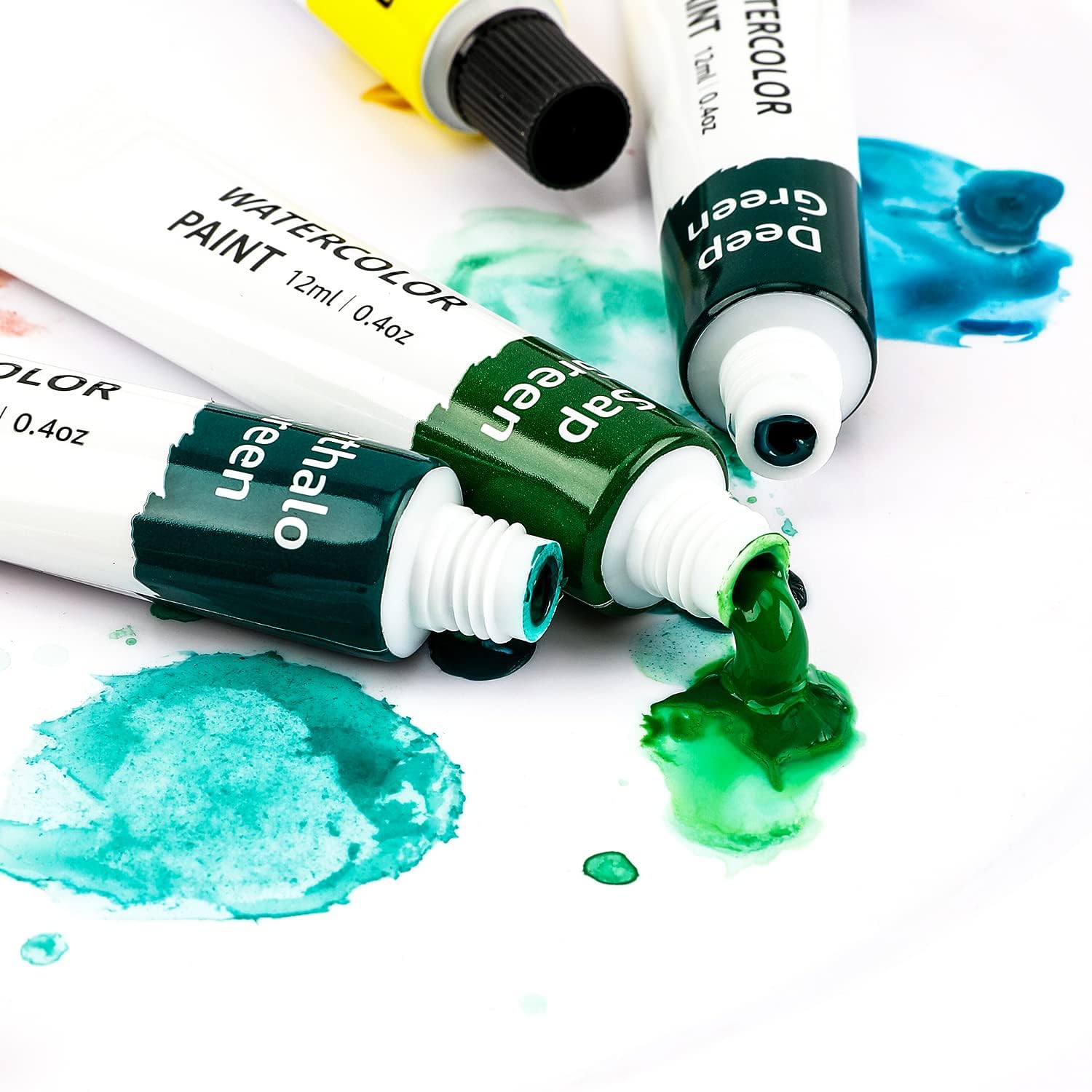 Thumbnail 4 de Amazon Basics Tubes de peinture aquarelle – 24 couleurs, 12 ml chacun, boîte cadeau