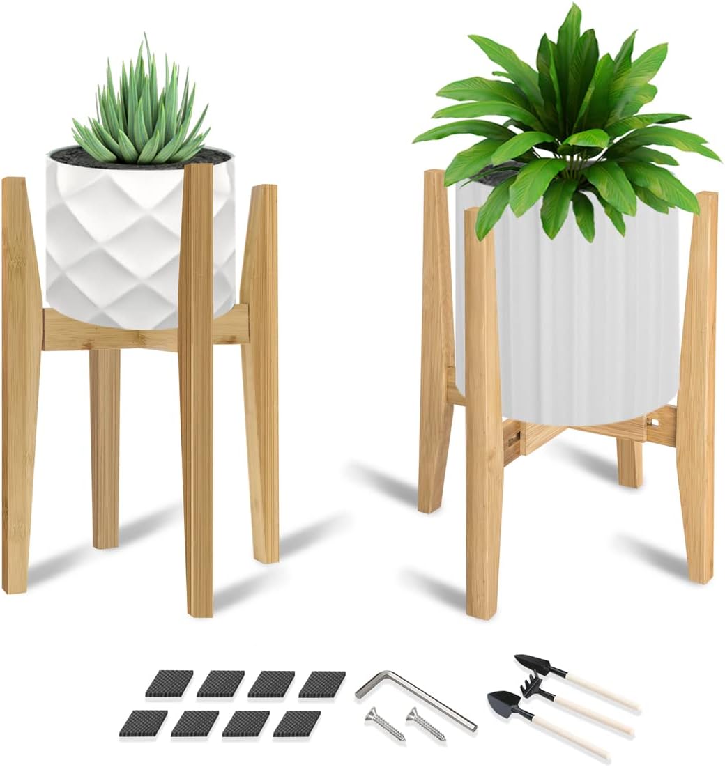 Detalle de OERGKE 2-Pack Adjustable Plant Stand