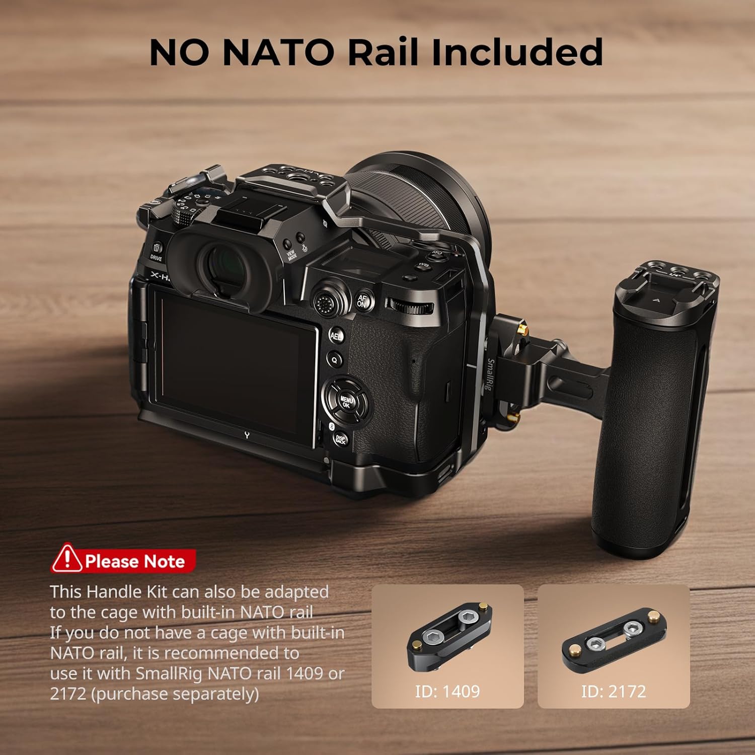 Thumbnail 3 de SMALLRIG Mini NATO Side Handle 4840 – verstellbarer Mini-NATO-Seitengriff mit 1/4“-20-Gewinde und Riemenloch