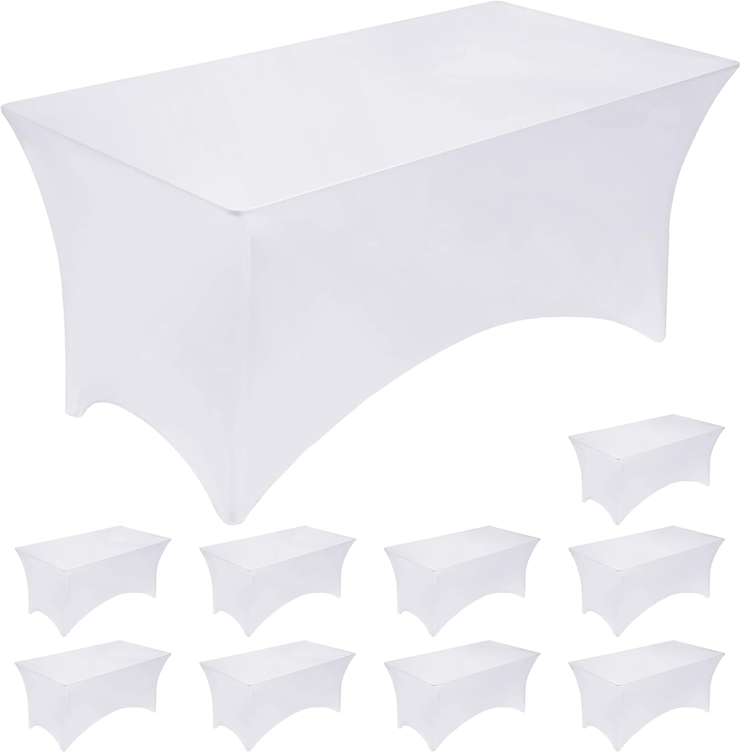 Detalle de Fixwal 10 Pack 6FT Spandex Table Cover