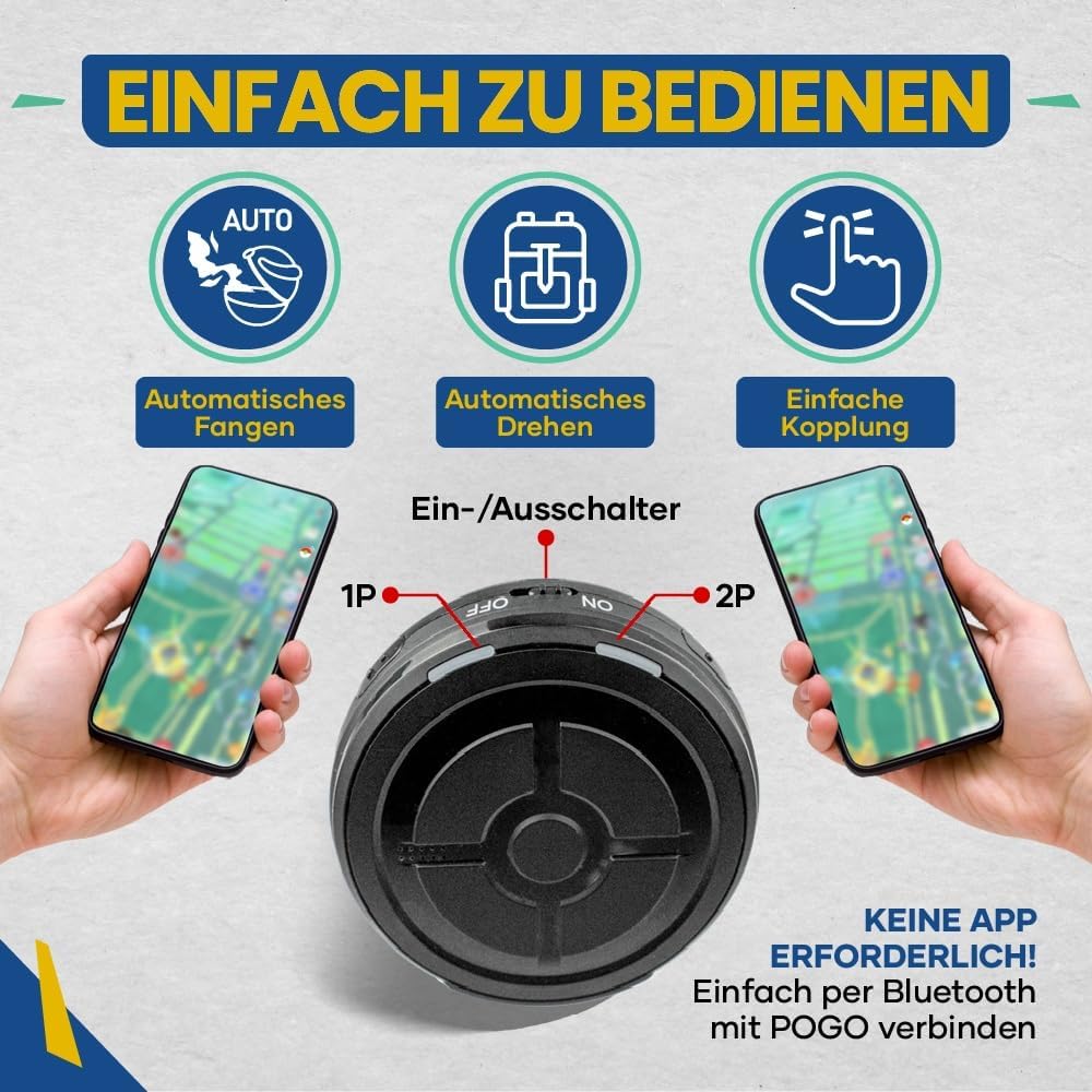 Thumbnail 2 de Megacom DuoMon 1P/2P Dual Account for Pokemon Go Auto Catcher (Black)