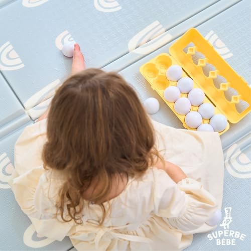 Thumbnail 6 de SUPERBE BEBE: Juego Montessori para bebés y niños - Huevos de plástico para combinar formas y colores