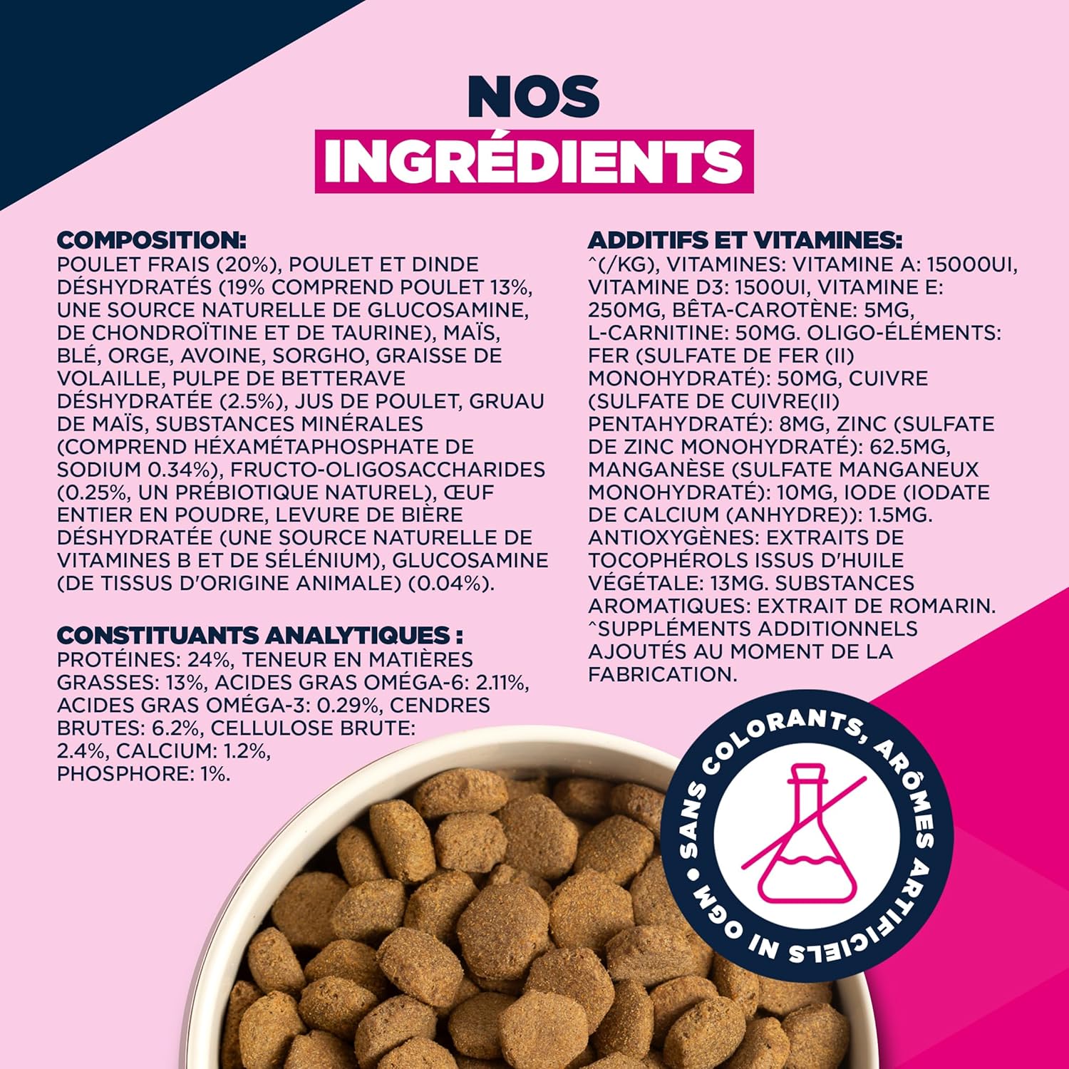 Detalle 2 de EUKANUBA Life Care Croquettes Chien Adulte Grande Race 18 Mois à 6 Ans – Poulet frais, Oméga 3&6 et DentaDefense