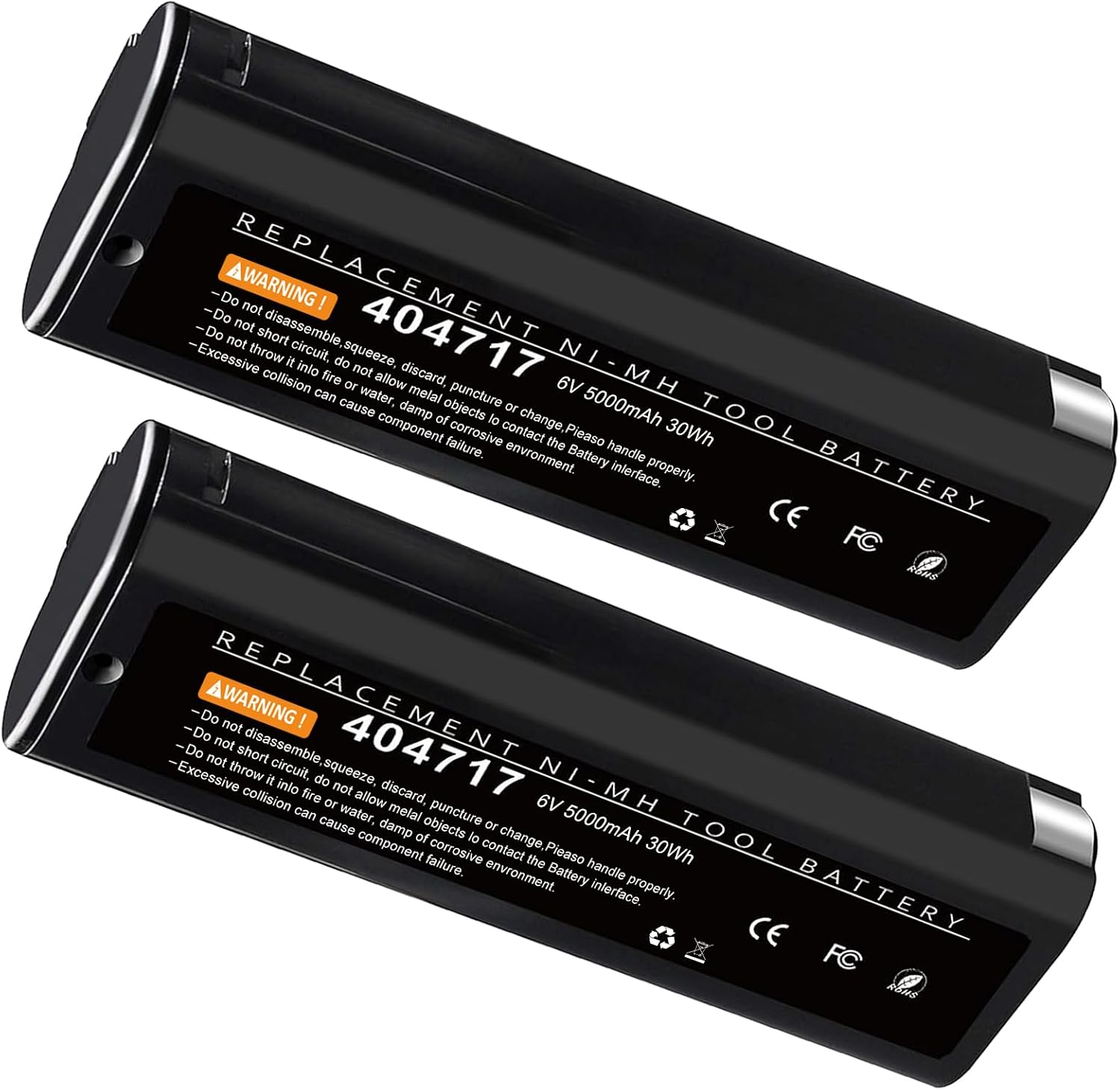 Paslode 6V 5000mAh NI-MH Replacement Battery (2-Pack)