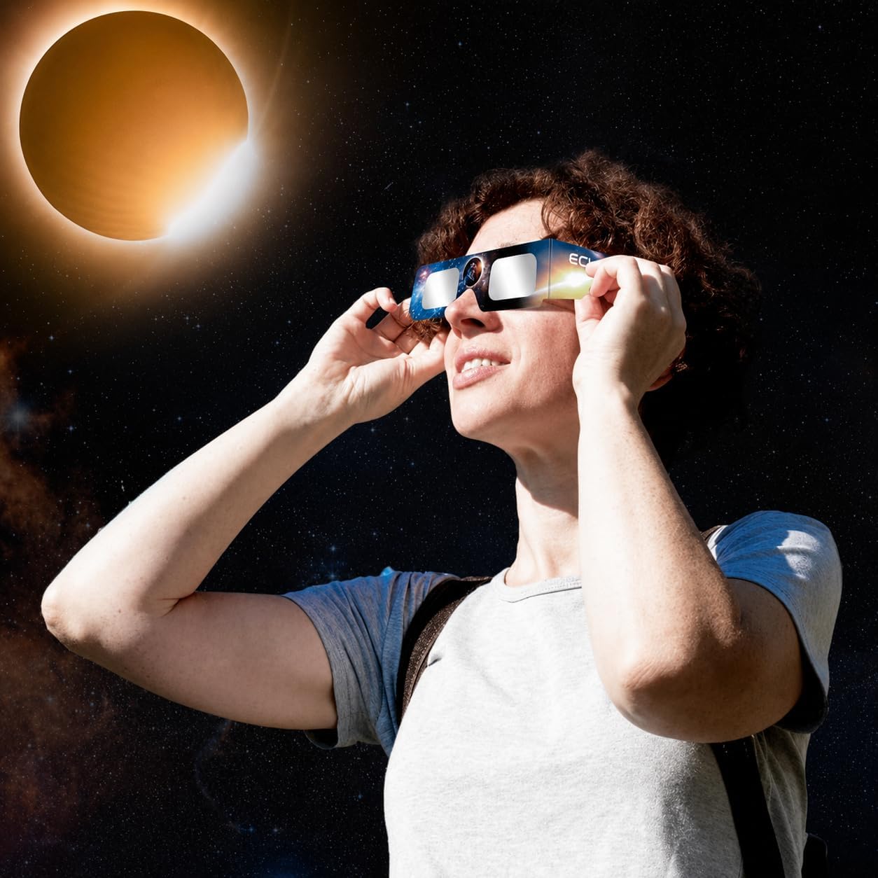 Thumbnail 3 de Keyaluo 6/12 Occhiali eclissi solare: protezione certificata per l’osservazione diretta