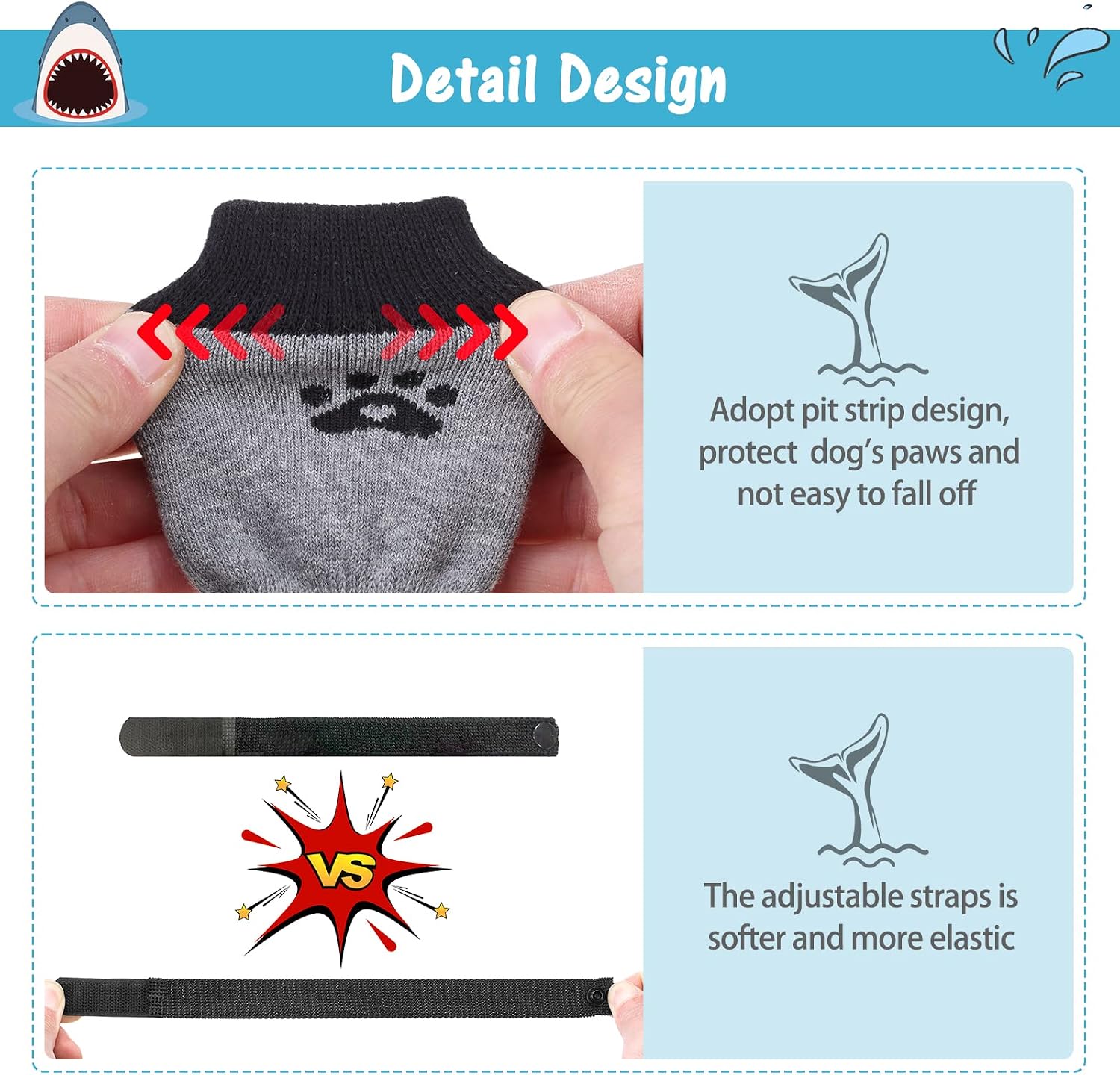 Thumbnail 5 de Scenereal Double Side Anti-Slip Dog Socks review: practical paw protection for home and outdoor wear