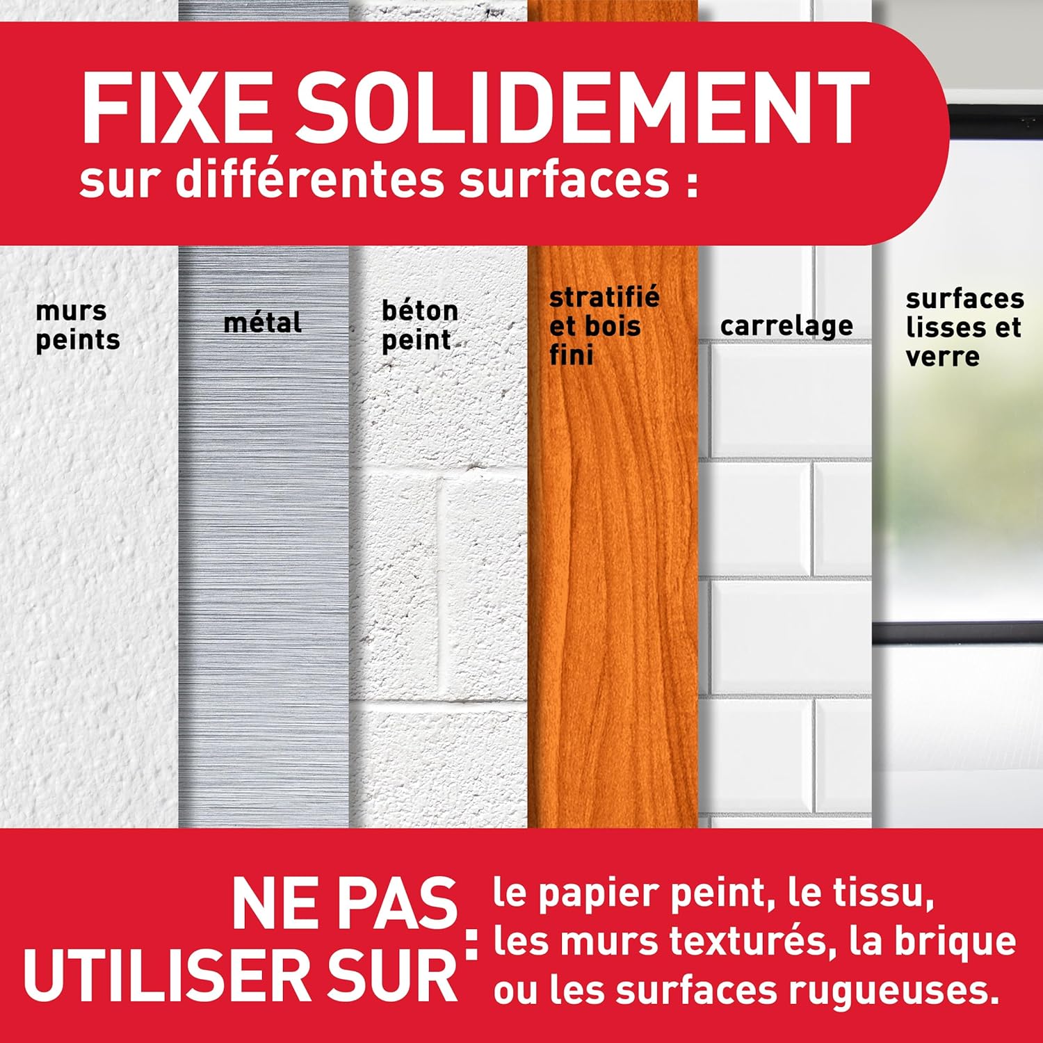 Thumbnail 3 de Command Languettes Accroches Tableaux Moyens et Grands – 32 languettes blanches