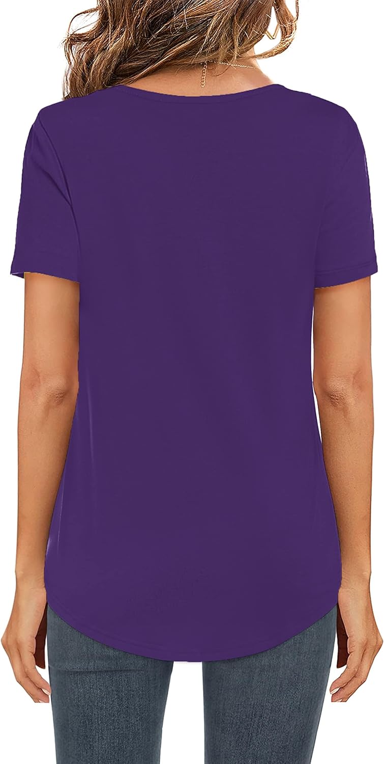 Thumbnail 1 de AirMood T-shirt d'été décontracté à manches courtes et col en V pour femme