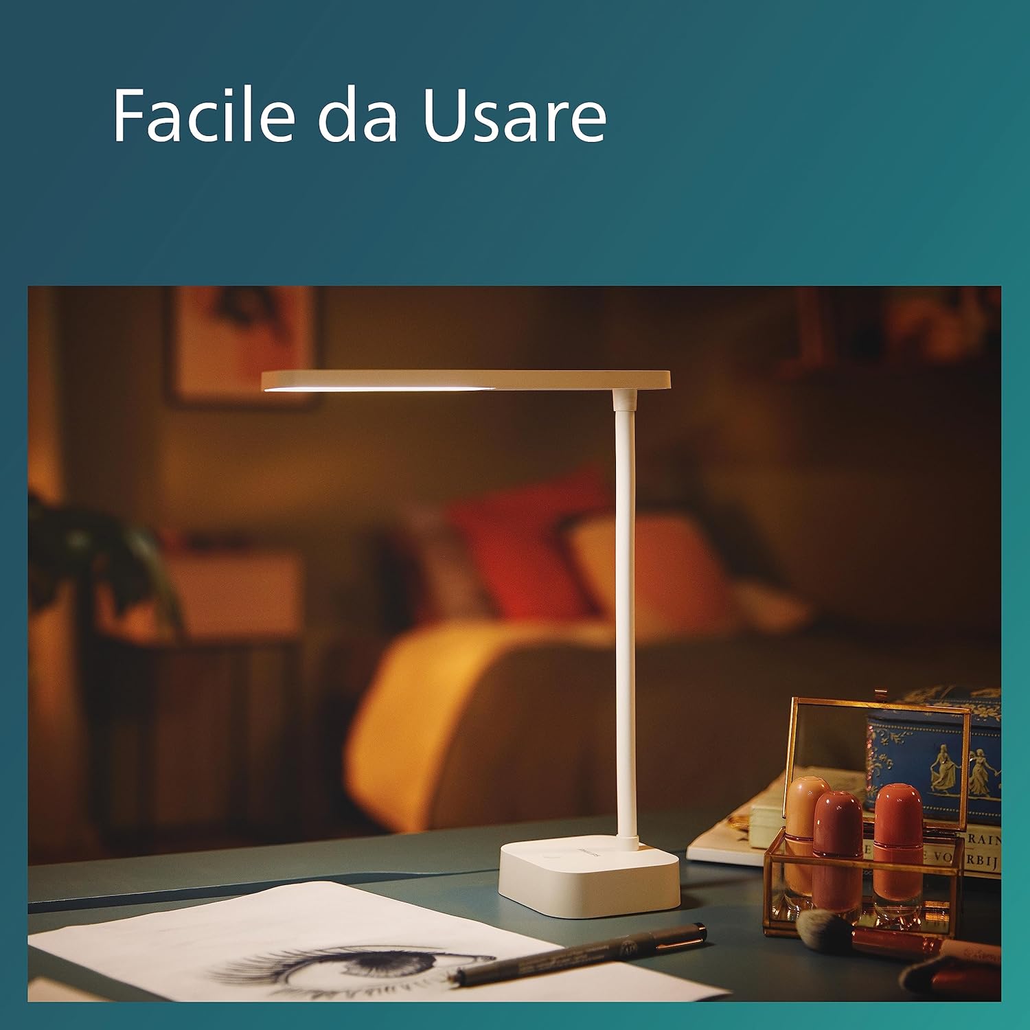 Thumbnail 4 de PHILIPS LED Tilpa tragbare Tischleuchte mit Akkubetrieb, 5W, Weiß