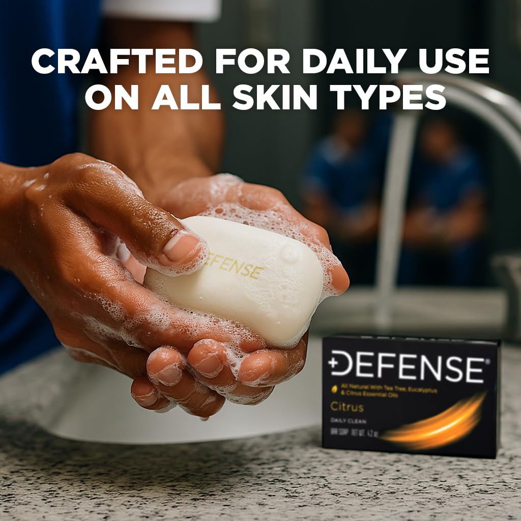 Thumbnail 2 de Defense Soap Citrus Bar: All-Natural Post-Workout Cleanser (Tea Tree, Eucalyptus & Citrus) – Pack of 3