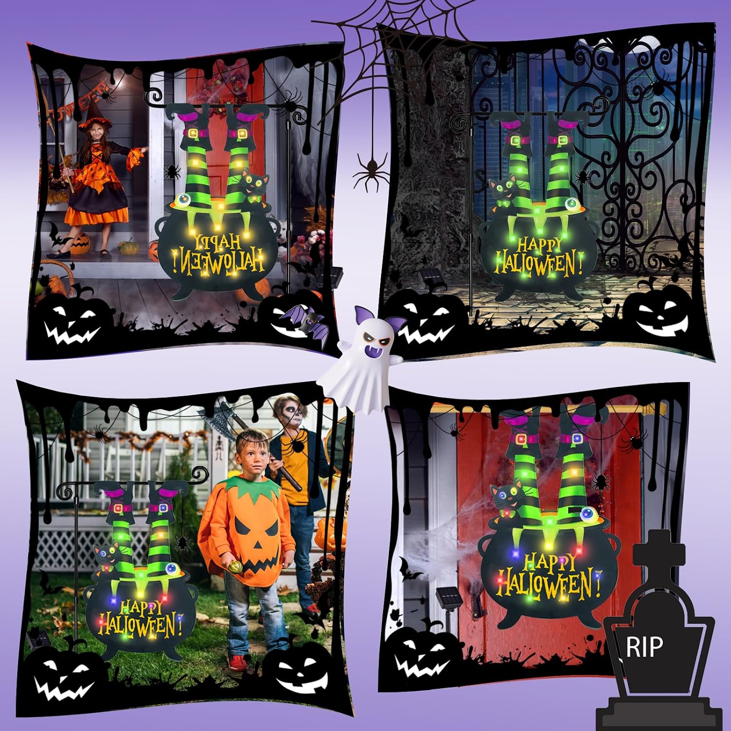 Thumbnail 6 de FLAGMESAGE Halloween Garden Flag, 12x18 In