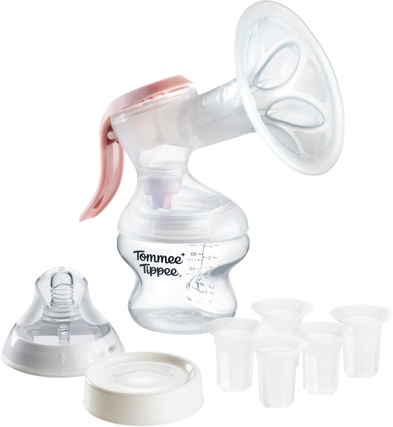 Detalle de Tommee Tippee Manual Breast Pump: Soft Silicone Comfort and On-the-Go Convenience