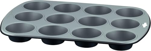 Detalle de Lagostina Gustosa Stampo 12 Muffin in Acciaio Antiaderente – 38x27 cm