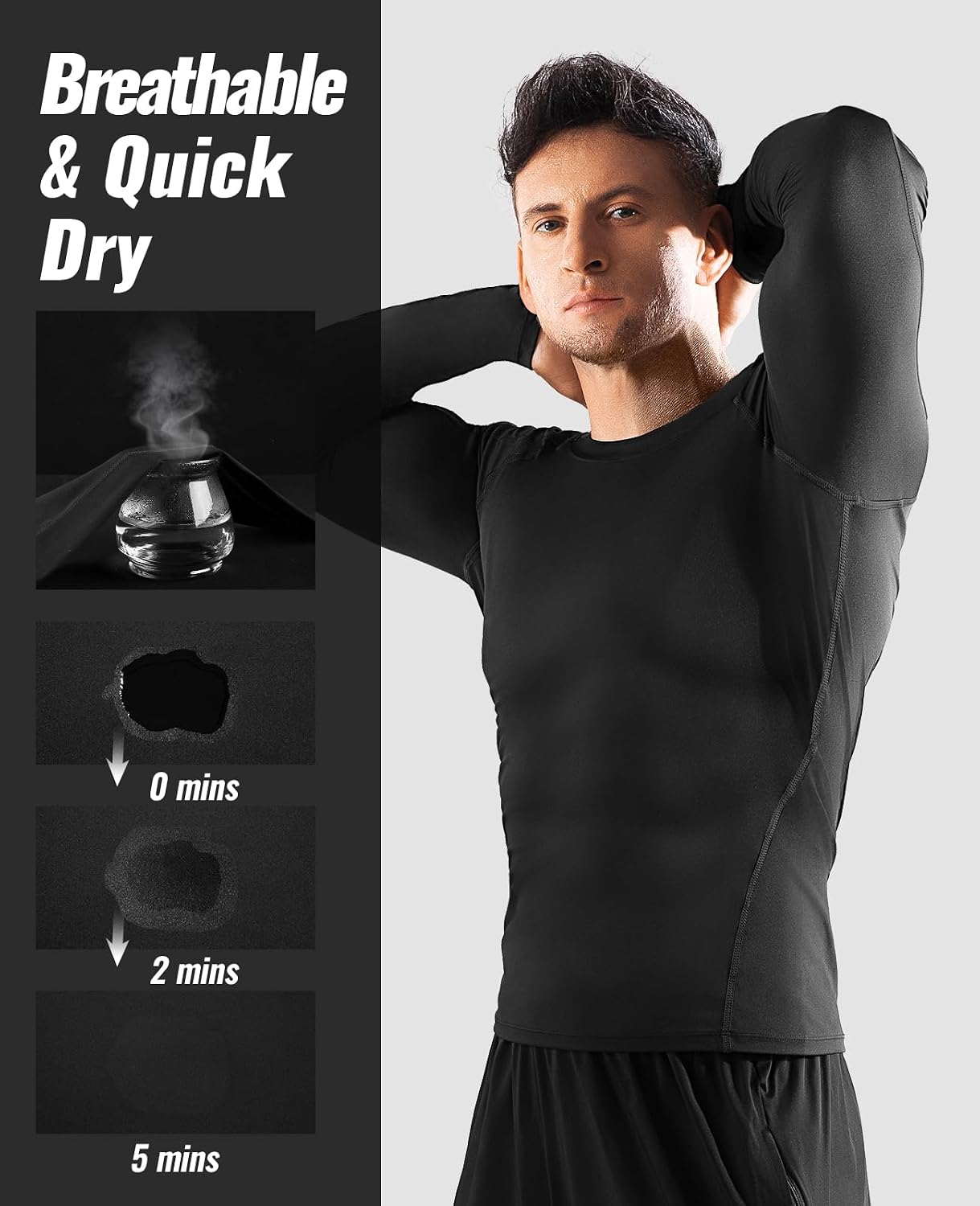Thumbnail 3 de Niksa Long Sleeve Running Tops 2 Pack