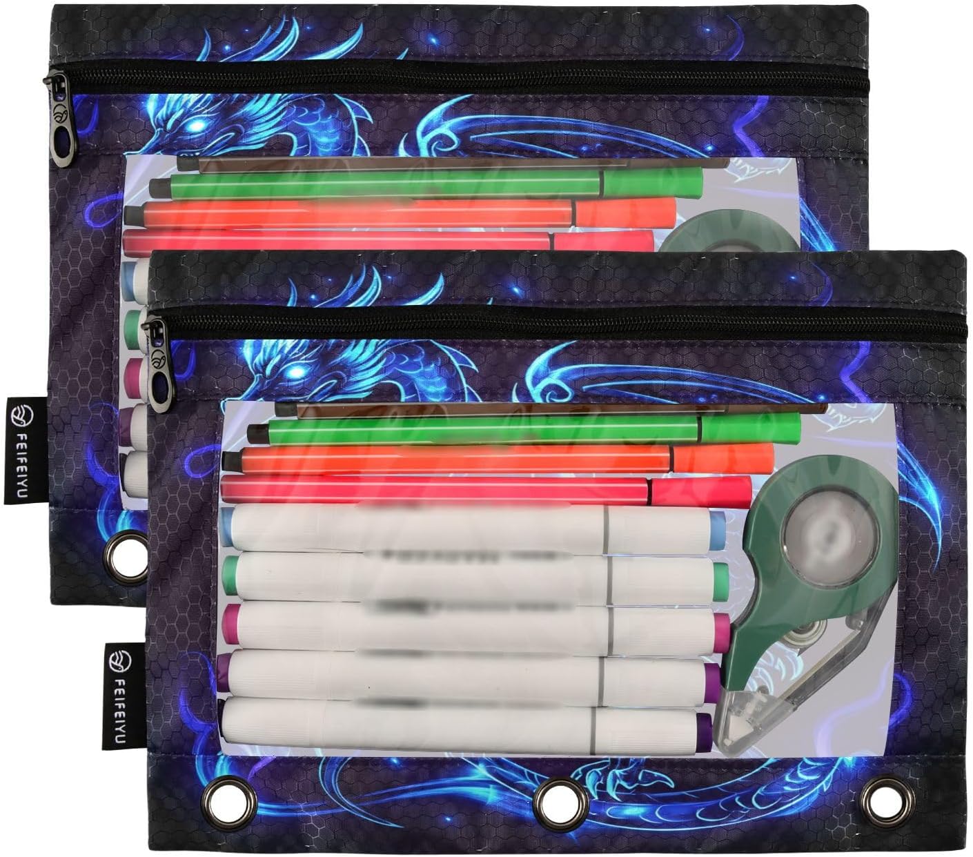 Thumbnail 1 de Dragon pencil pouch, 2-pack