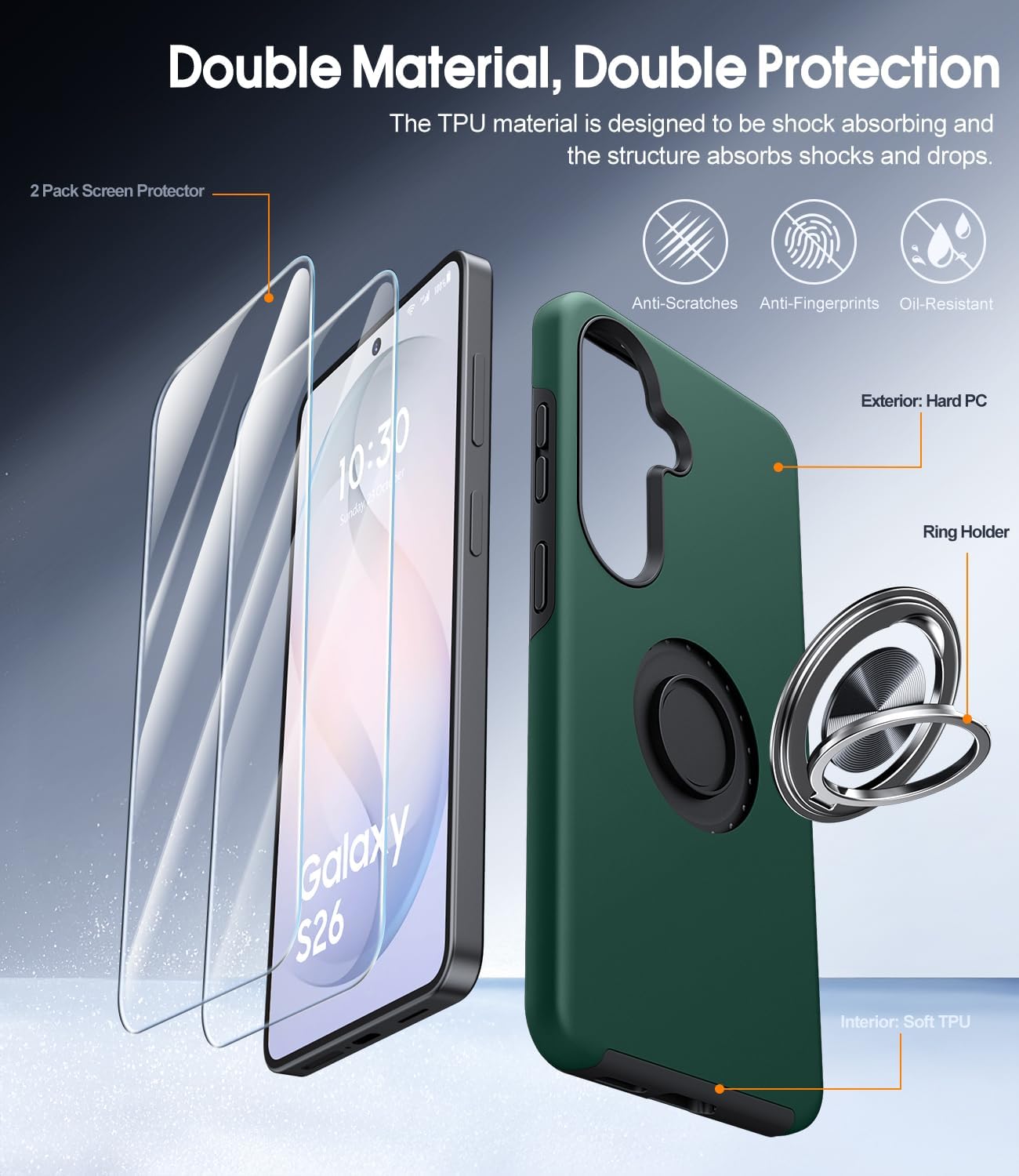 Detalle 2 de Samsung Galaxy S26 case 3-in-1 4500 drops