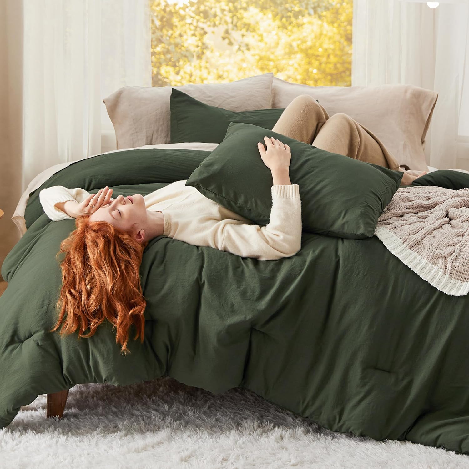 Bedsure California King Comforter Set