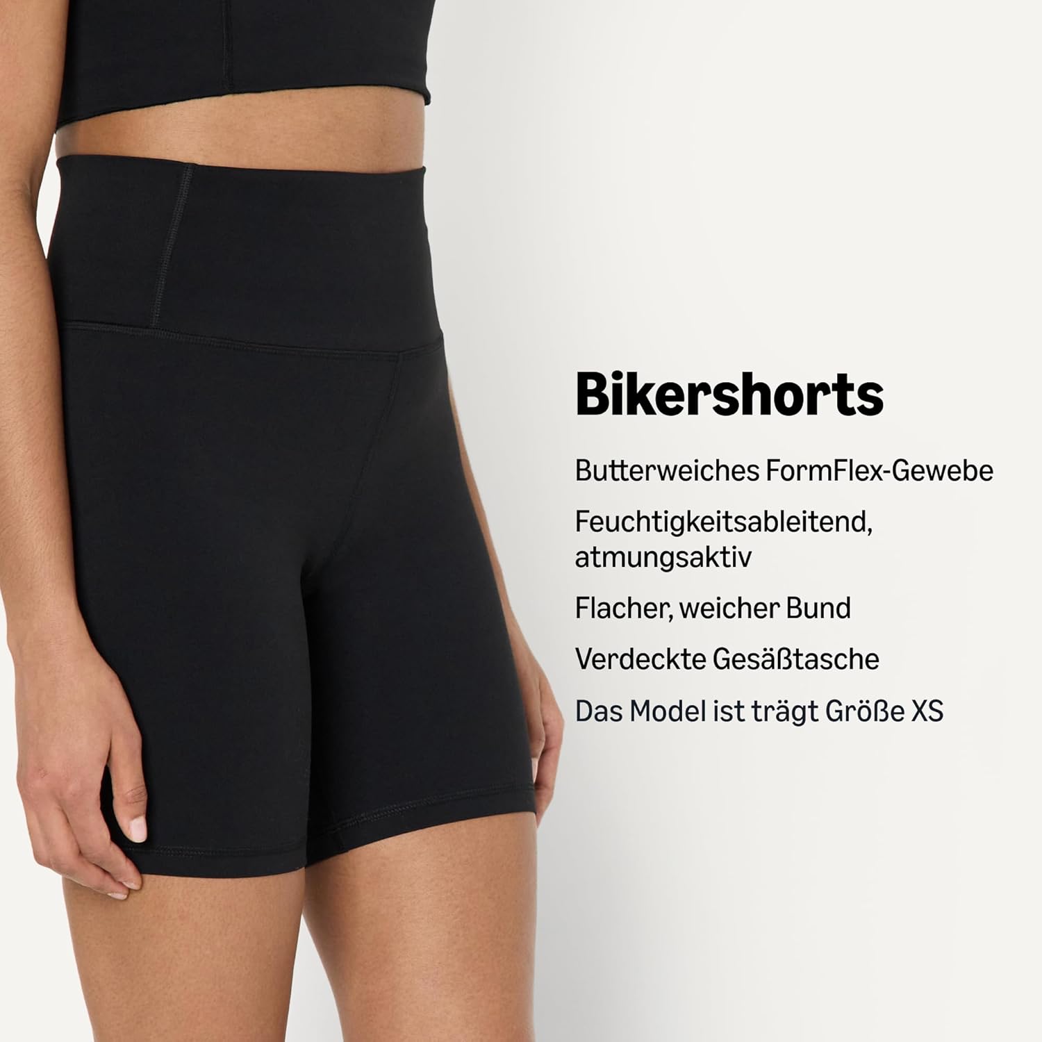 Thumbnail 2 de Amazon Essentials Damen sportliche FormFlex Radlerhose mit Taschen & hoher Taille (17,8 cm Innennaht, Größe S)