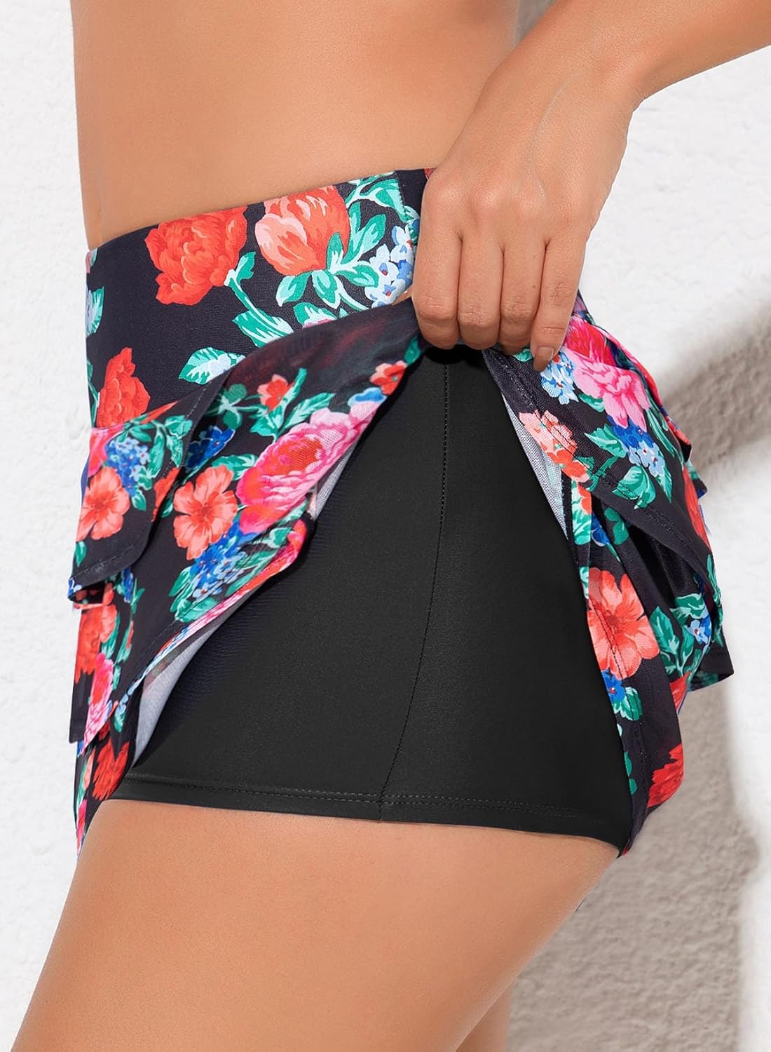 Thumbnail 4 de Aleumdr Women’s Waistband Layered Swimdress Ruffle Swim Skirt Swimsuit Bottom (Plus Available)