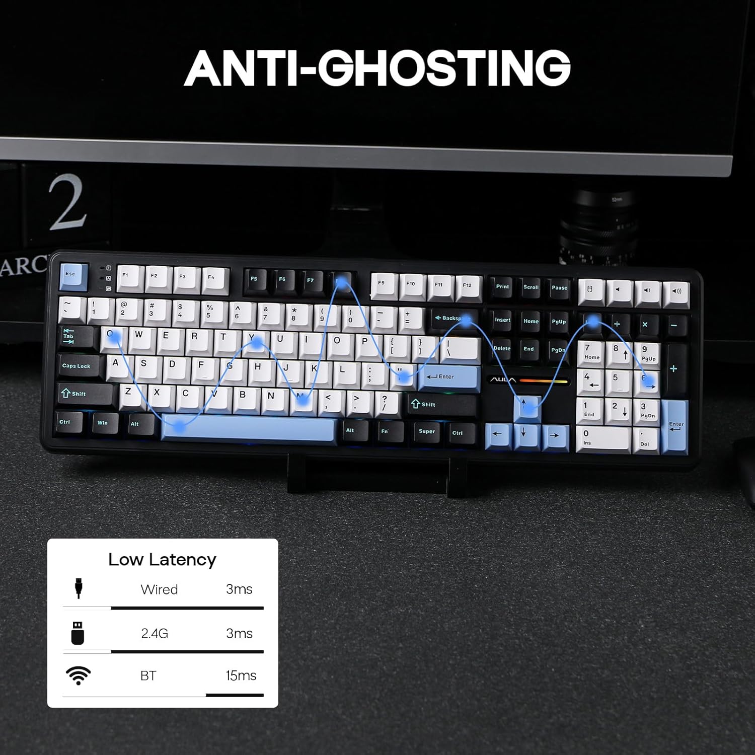 Thumbnail 3 de EPOMAKER Aula F108 Wireless Gaming Keyboard